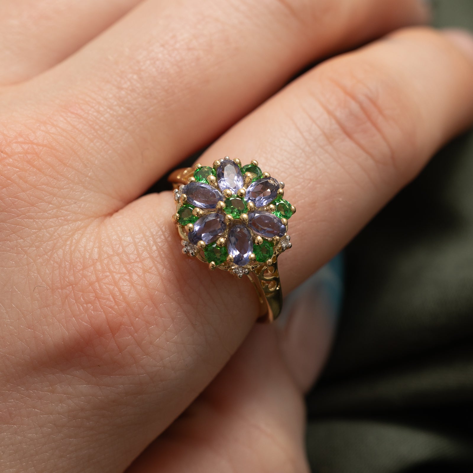 Multi-Gemstone & Diamond Cocktail Ring | 1.50ctw, 0.03ctw | SZ 8