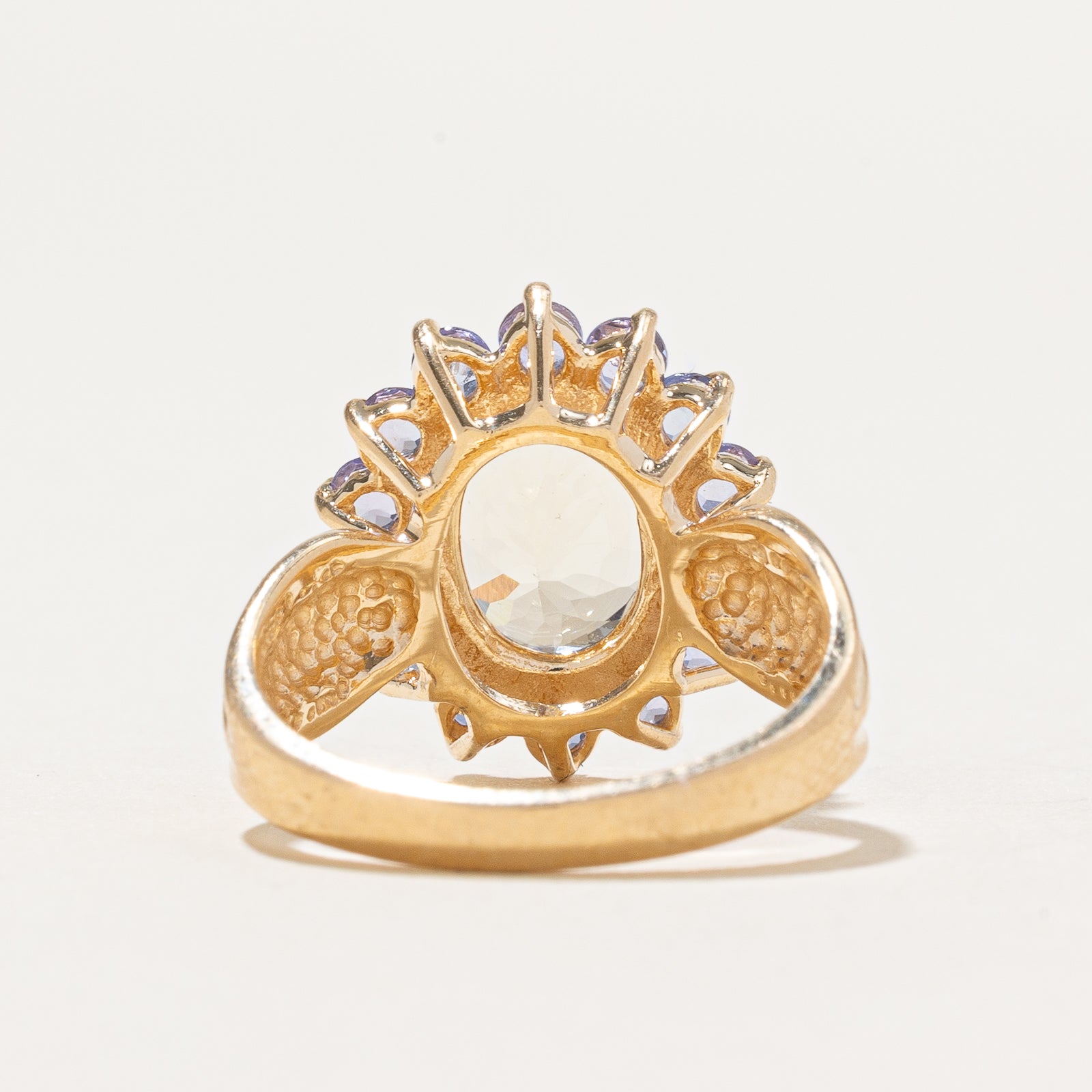 Citrine & Tanzanite Petal Cocktail Ring | 3.20ctw | SZ 6