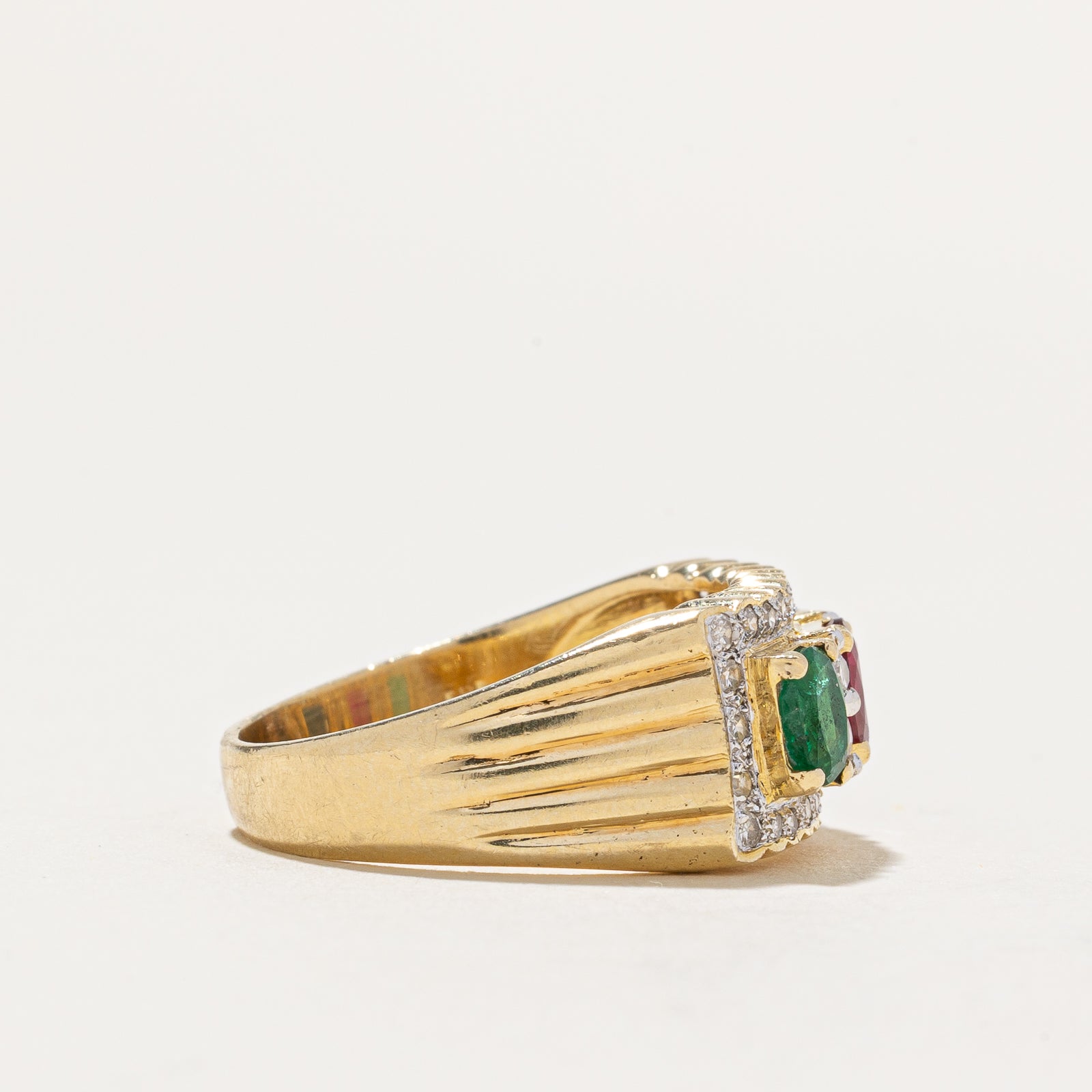 Multi Gemstone & Diamond Ring | 1.20ctw, 0.30ctw | SZ 8.5