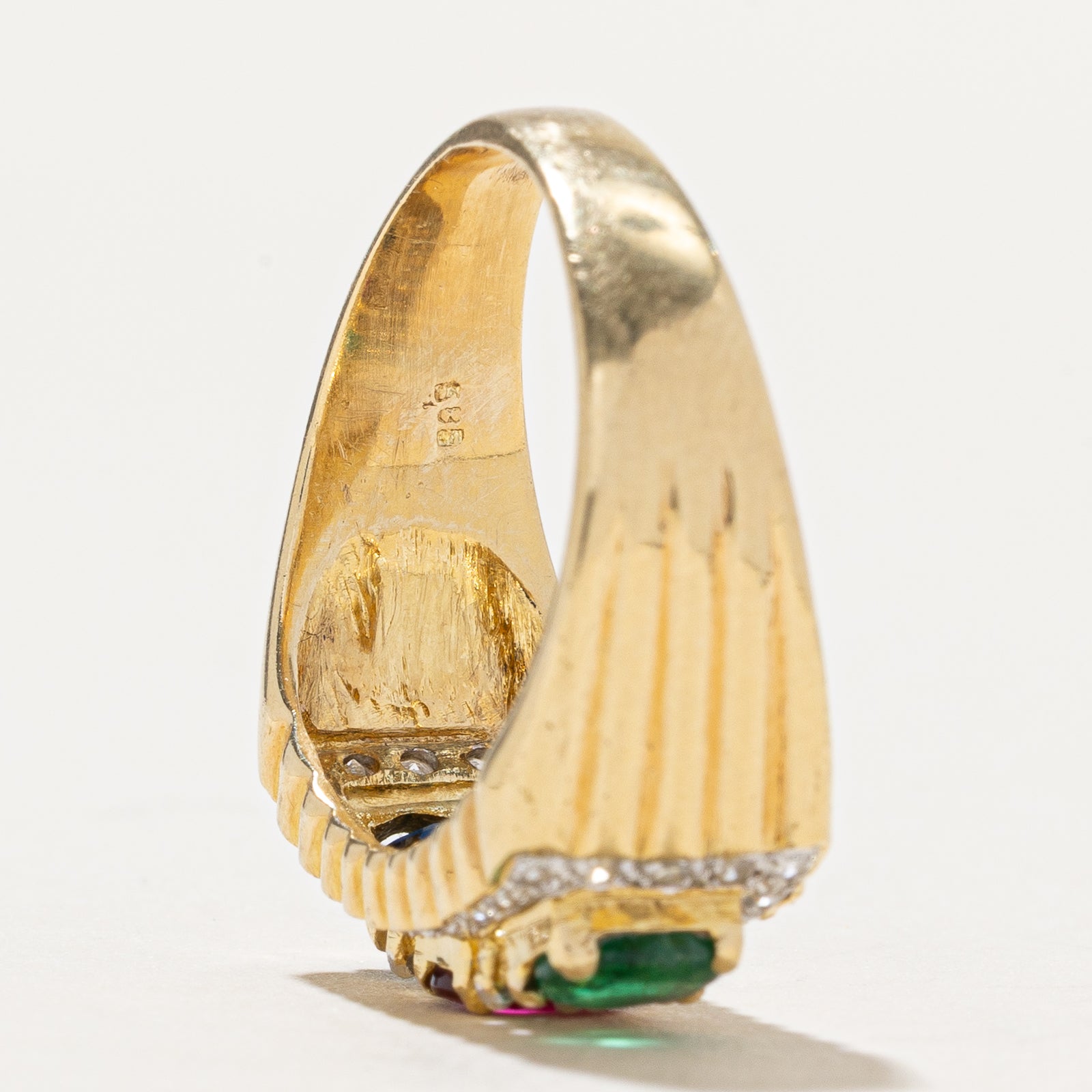 Multi Gemstone & Diamond Ring | 1.20ctw, 0.30ctw | SZ 8.5
