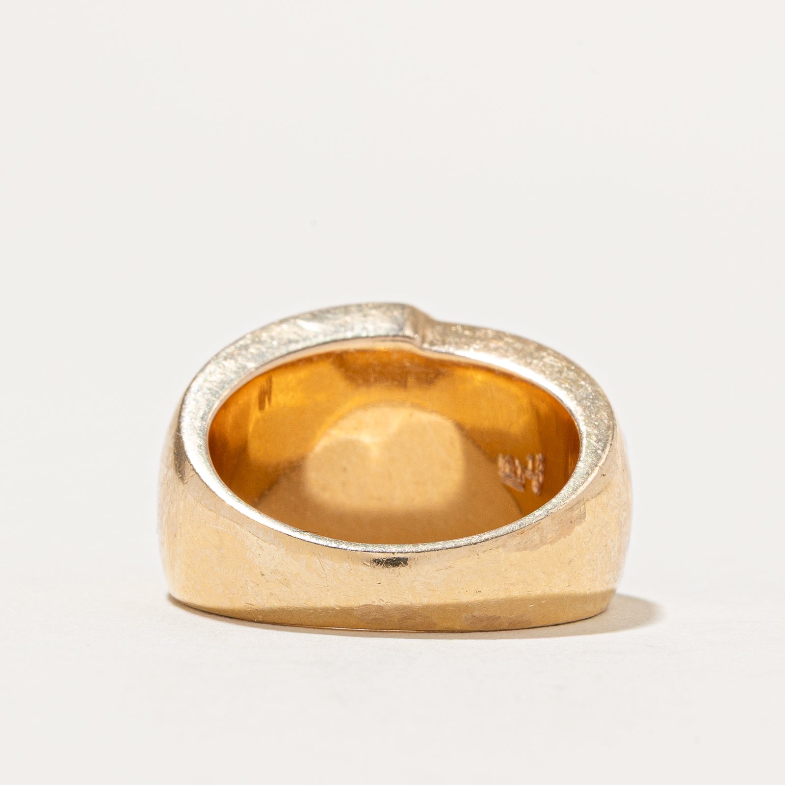 Mother of Pearl, Onyx & Diamond Ring | 6.50ctw , 0.15ctw | SZ 6.75