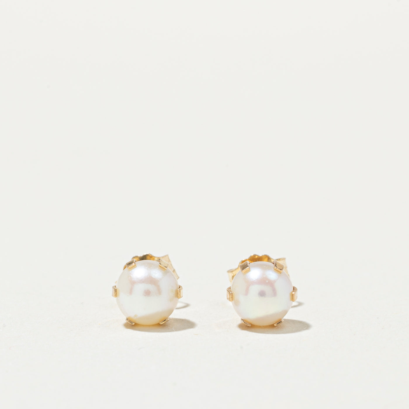 14K Pearl Petite Stud Earrings