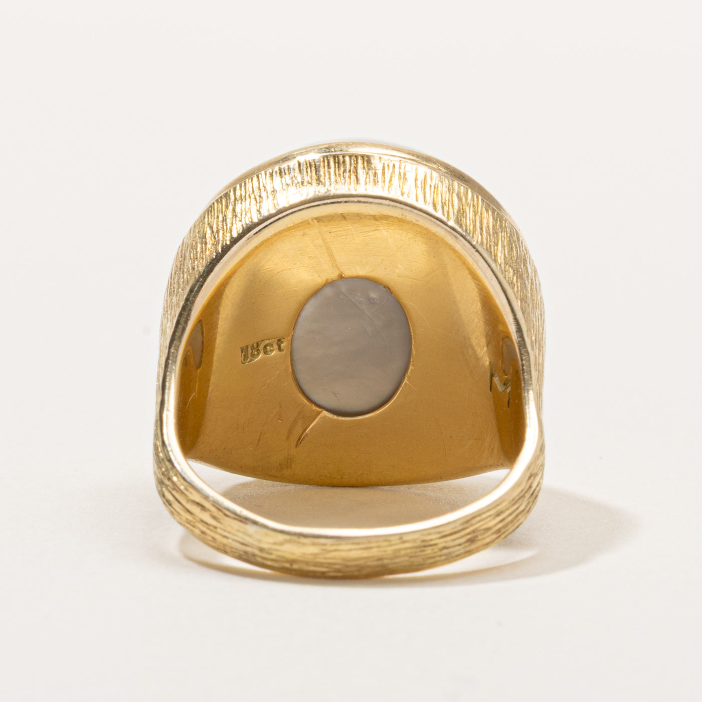 18k Mabé Pearl Cocktail Ring | SZ 9