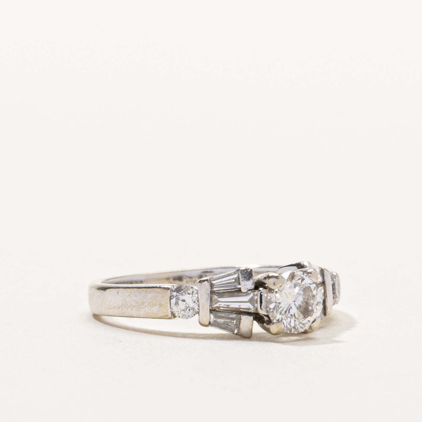 14k Diamond Multi Cut Accented Ring | 0.43ct SI2 G/H, 0.27ctw | SZ 6.75