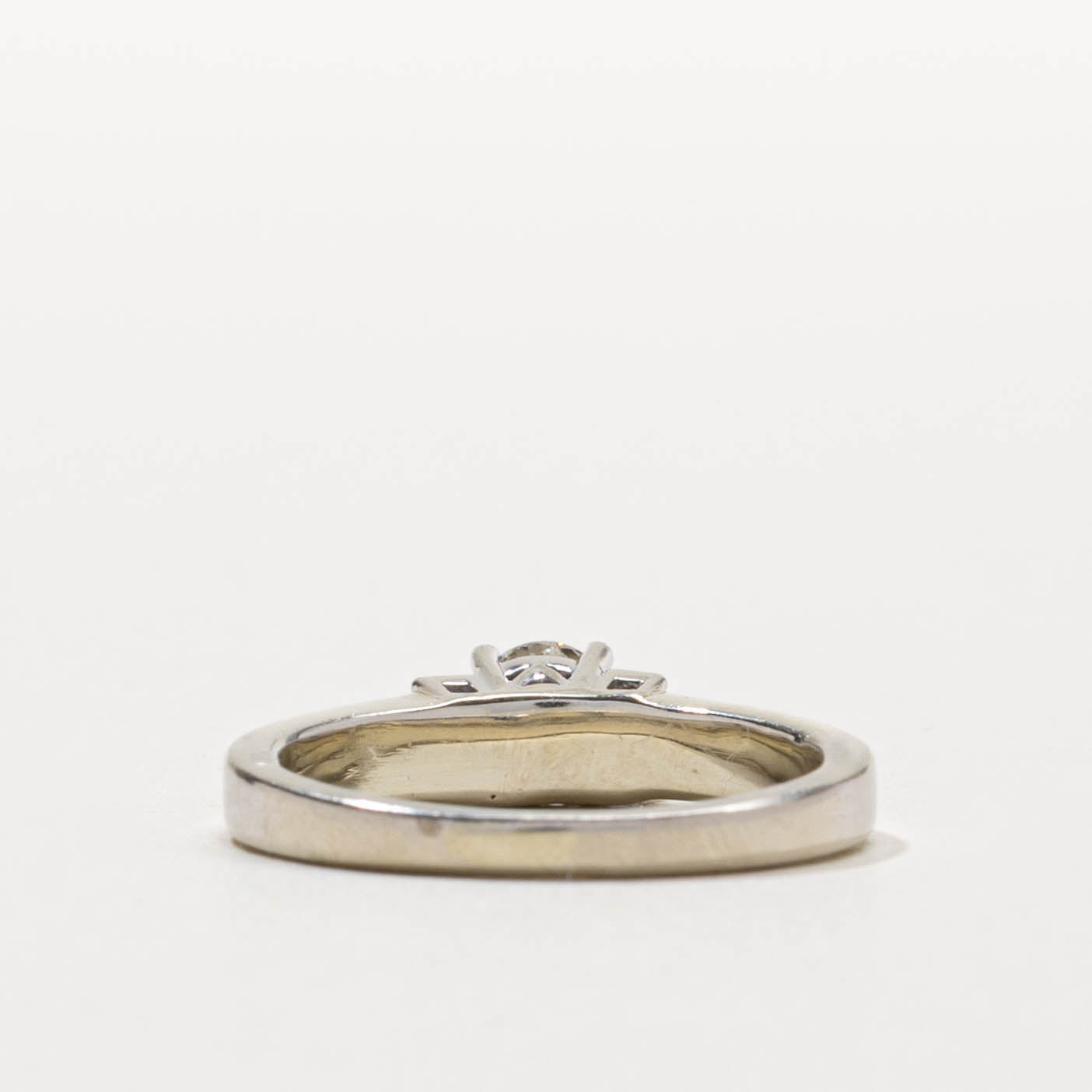 14k Round Brilliant Diamond Baguette Cut Accented Ring | 0.36ct SI2 G/H, 0.16ctw | SZ 5.75