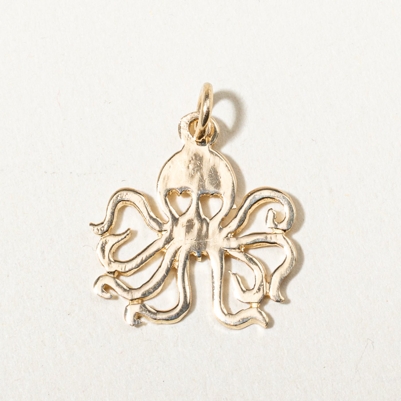 Canadian Yellow Gold Openwork Octopus Charm