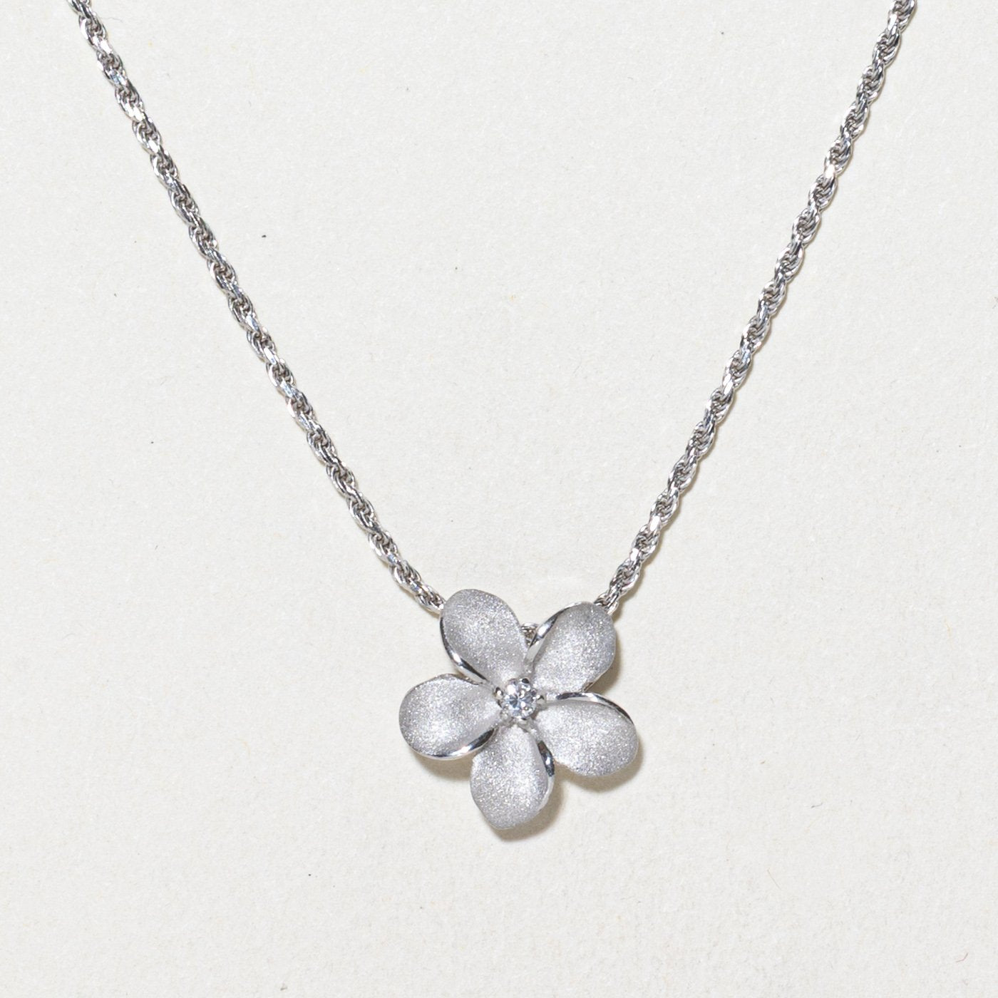 14K Necklace with Diamond Accents