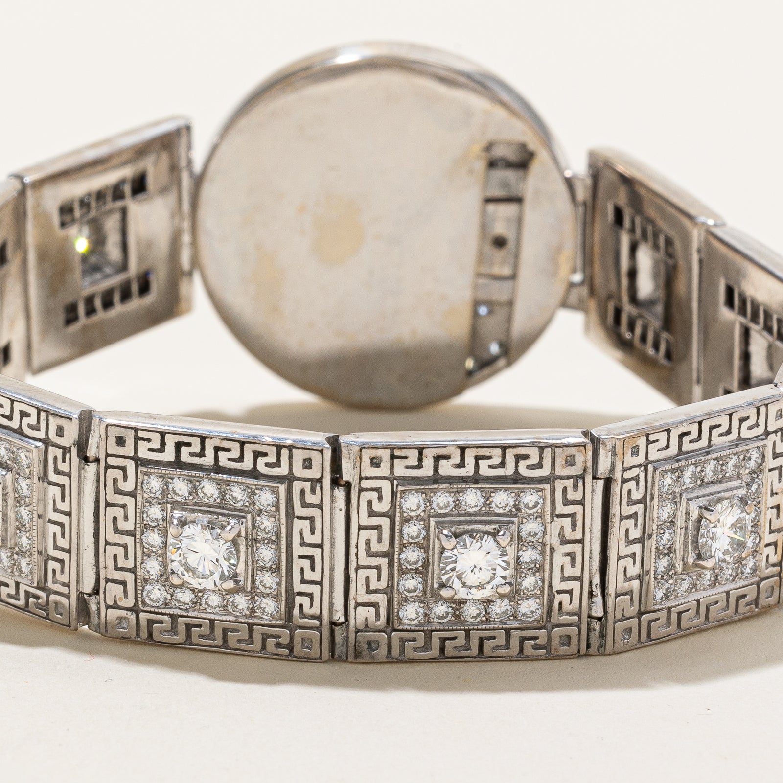 Italian 18k White Gold Diamond Bracelet | 4ctw, 2.8ctw | 8" |