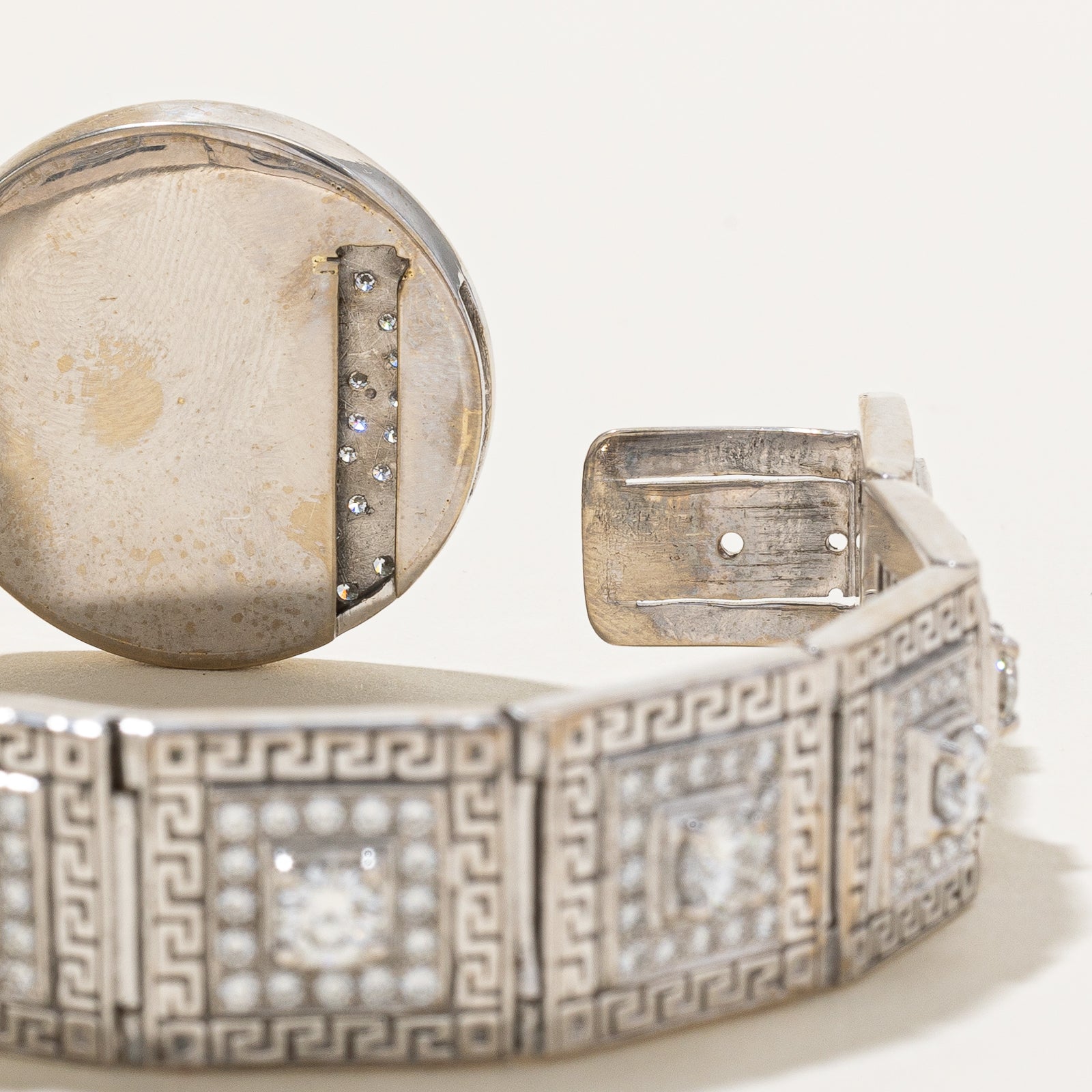 Italian 18k White Gold Diamond Bracelet | 4ctw, 2.8ctw | 8" |