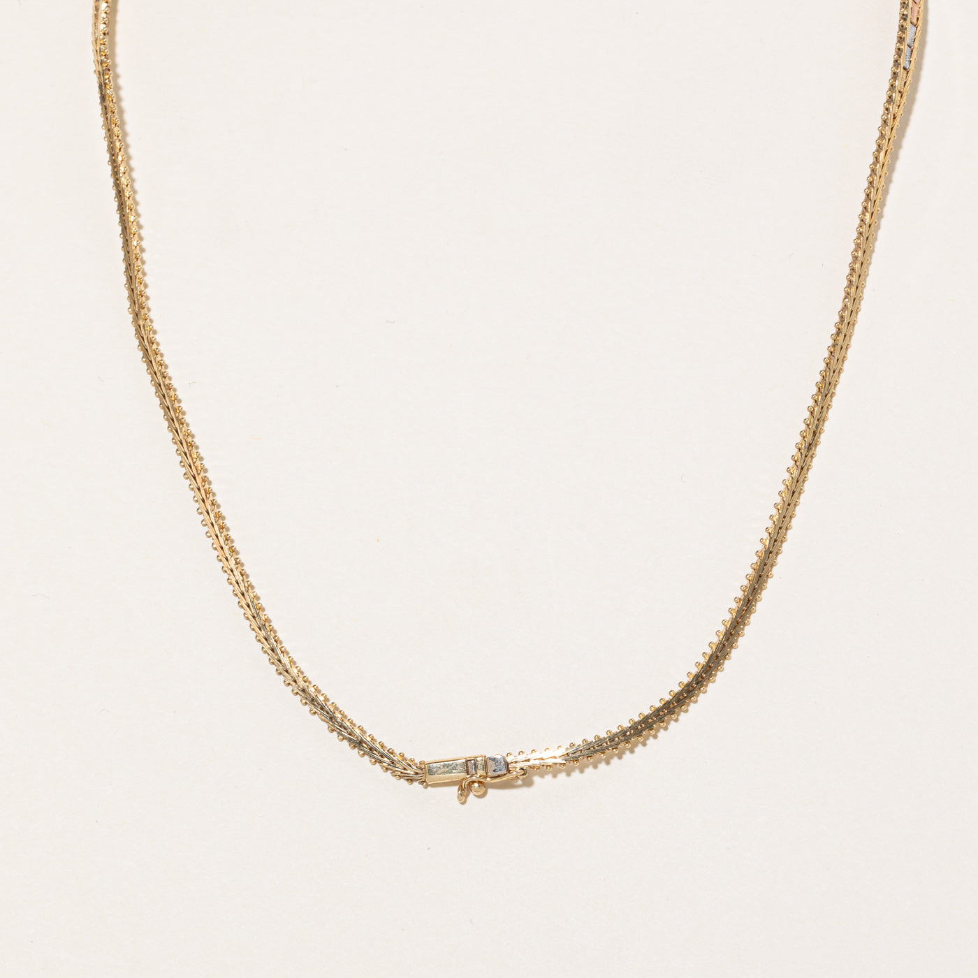 14k Tri Tone Gold Necklace | 16" |