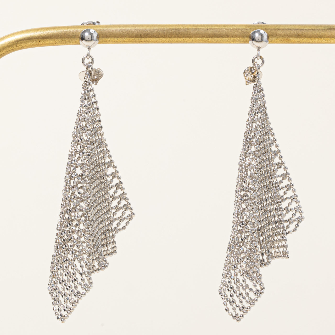 Birks' 18k White Gold Mesh Earrings