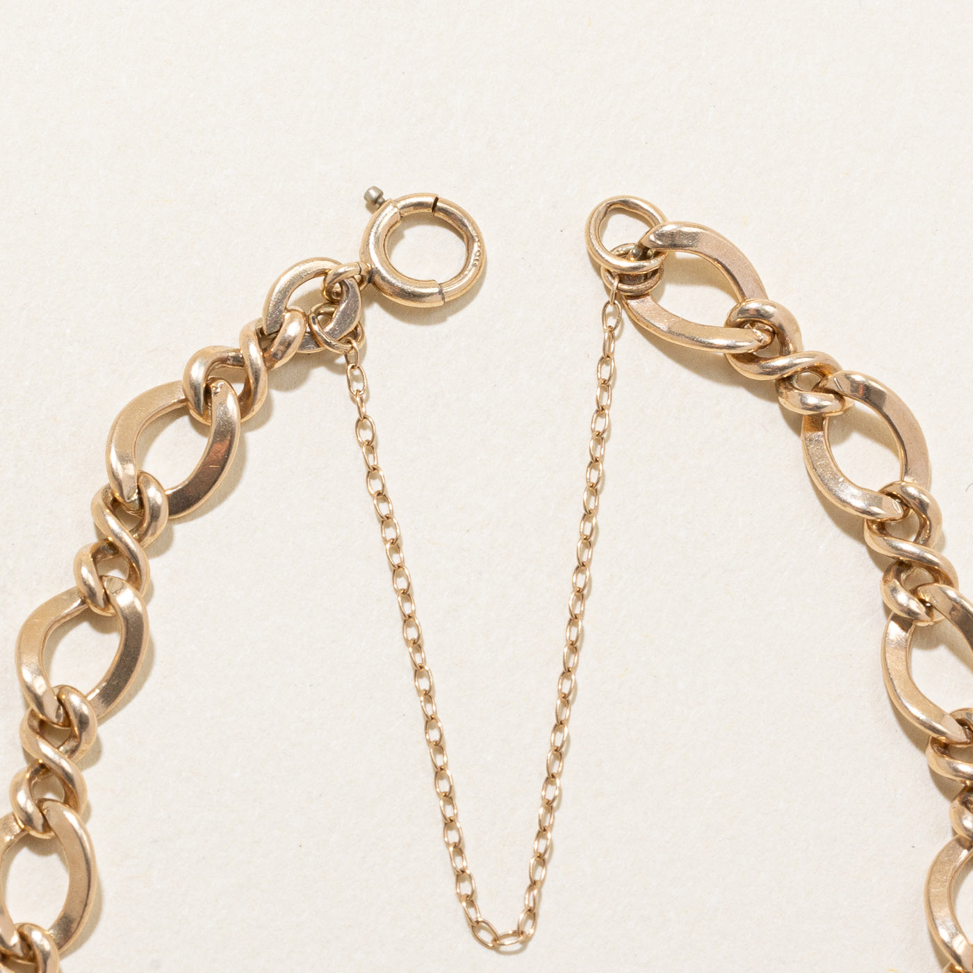 14k Yellow Gold Figarucci Link Bracelet | 7" |