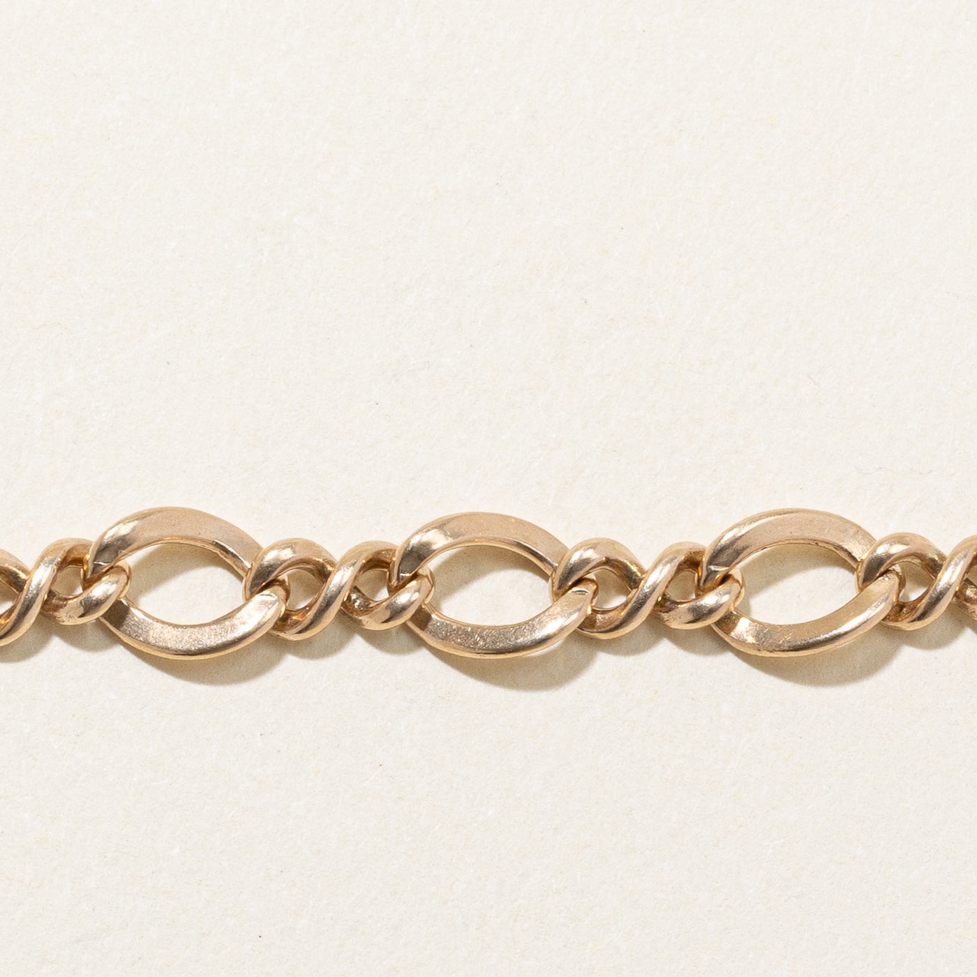 14k Yellow Gold Figarucci Link Bracelet | 7" |