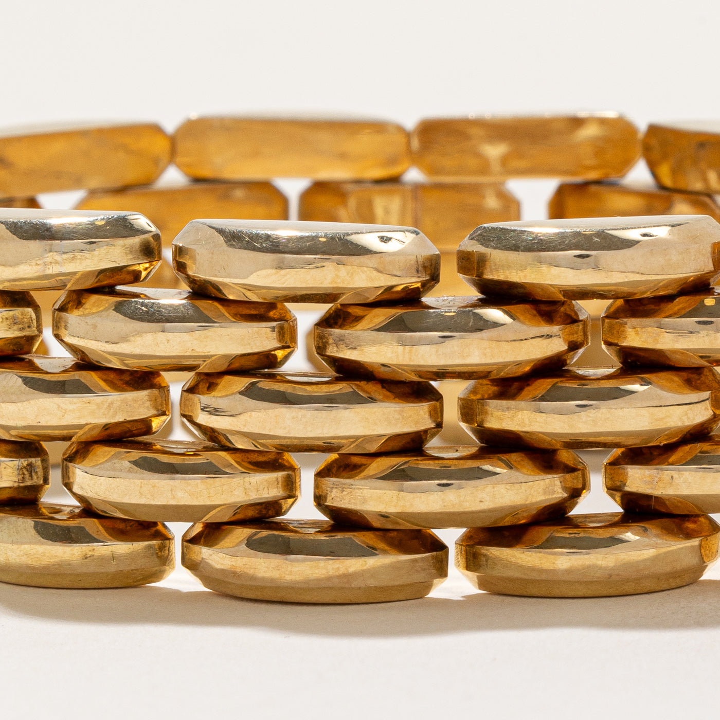 14k Yellow Gold 1980's Yugoslavian Bracelet | 7.75" |
