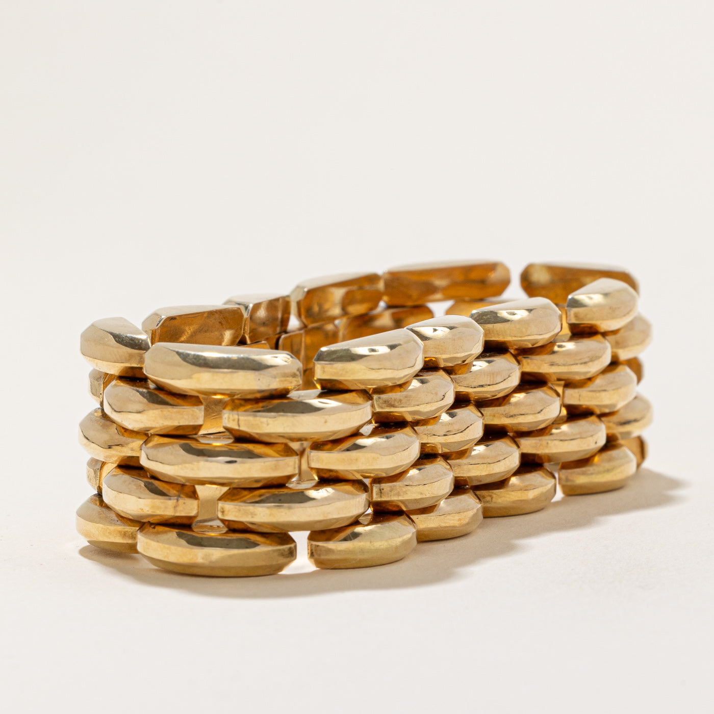 14k Yellow Gold 1980's Yugoslavian Bracelet | 7.75" |