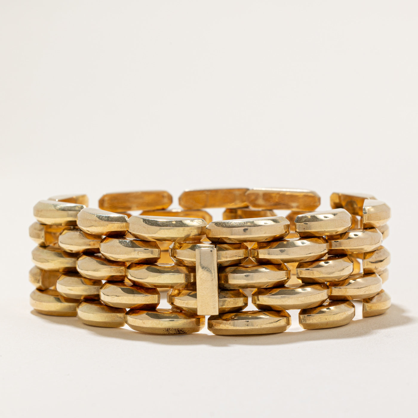 14k Yellow Gold 1980's Yugoslavian Bracelet | 7.75" |