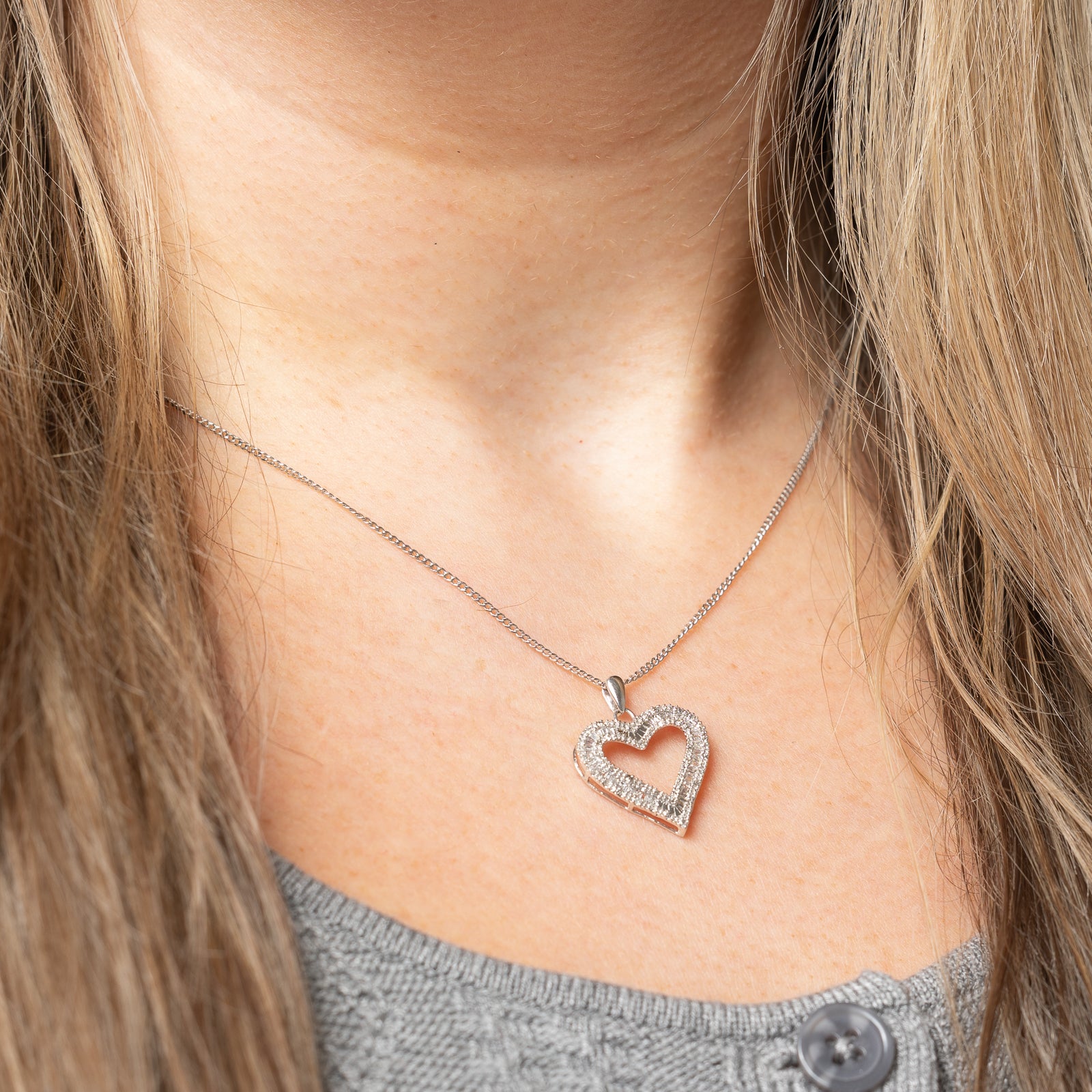 Pendentif cœur en diamant | 0,60 ct |