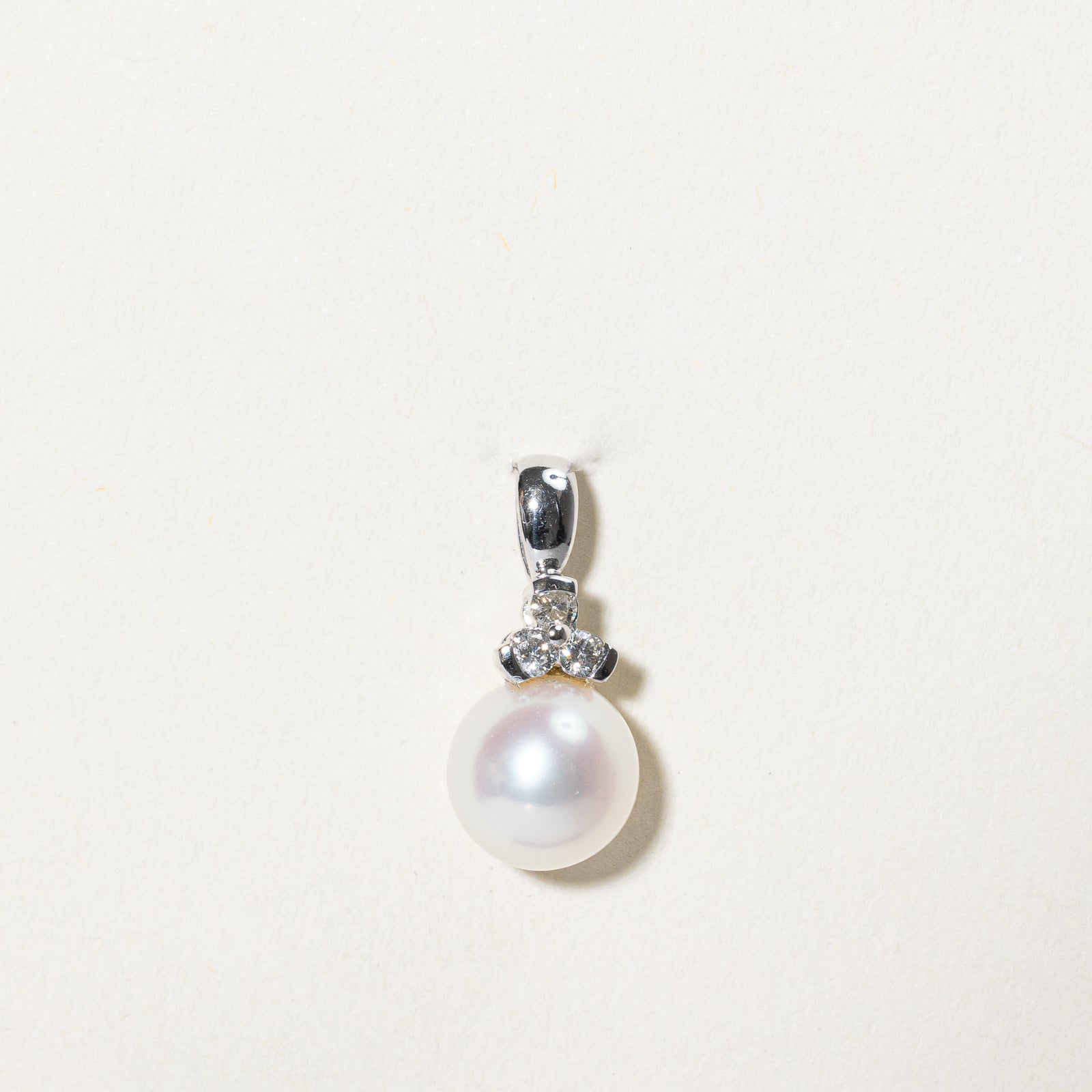 Pearl & Diamond Pendant | 0.08ctw |