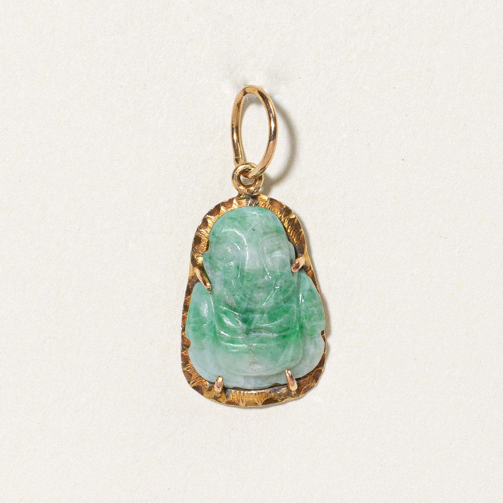 Carved Buddha Jadeite Pendant | 4.00ct |
