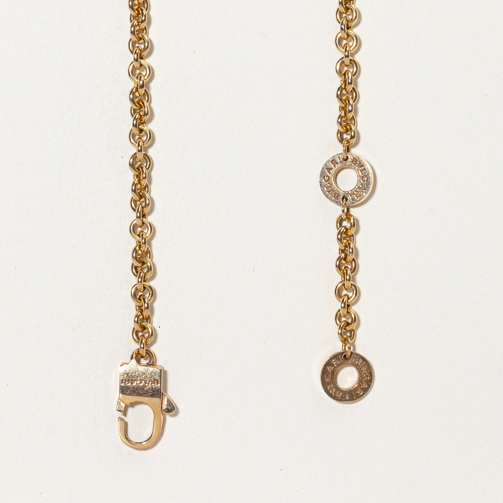 'BVLGARI' Onyx & Mother of Pearl Necklace | 2.30ct, 2.30ct | 18" |