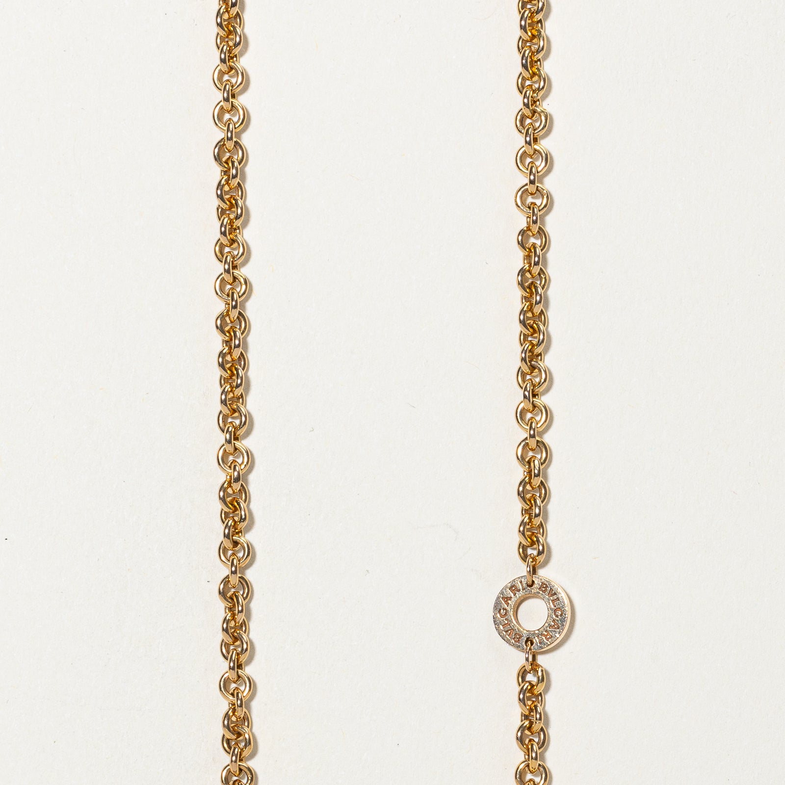'BVLGARI' Onyx & Mother of Pearl Necklace | 2.30ct, 2.30ct | 18" |