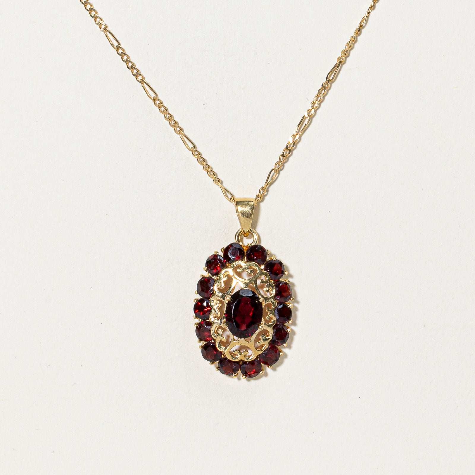 Garnet Necklace | 4.25ctw | 16" |