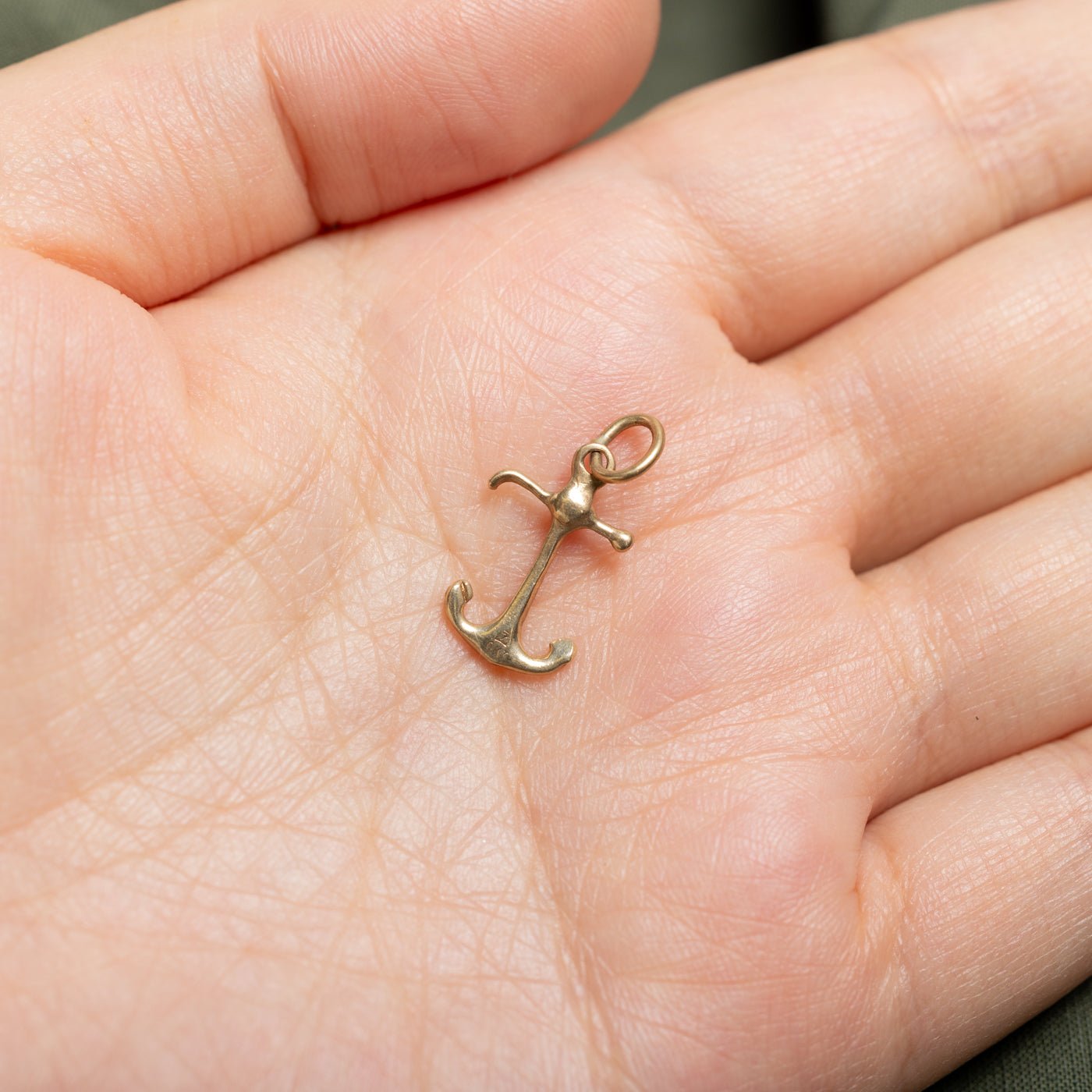 10k Yellow Gold Anchor Charm