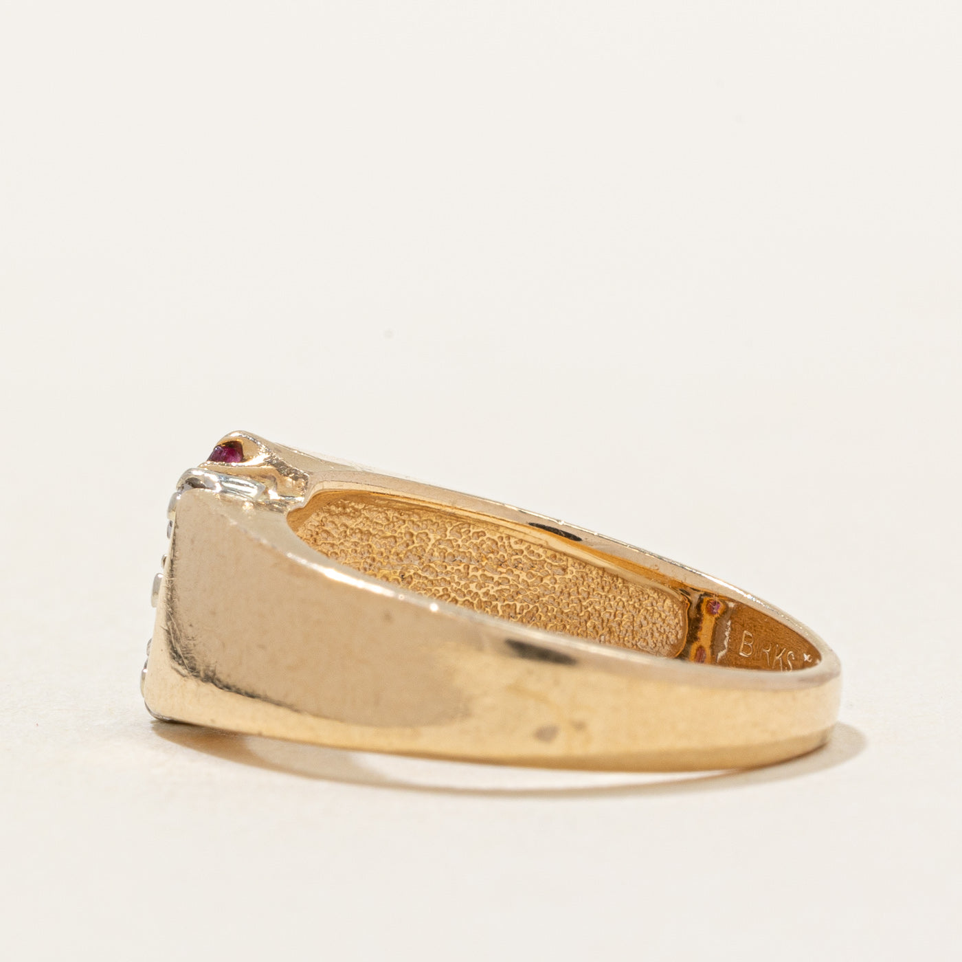 Birks' Ruby & Diamond Ring | 0.06ctw, 0.03ctw | SZ 4.5 |