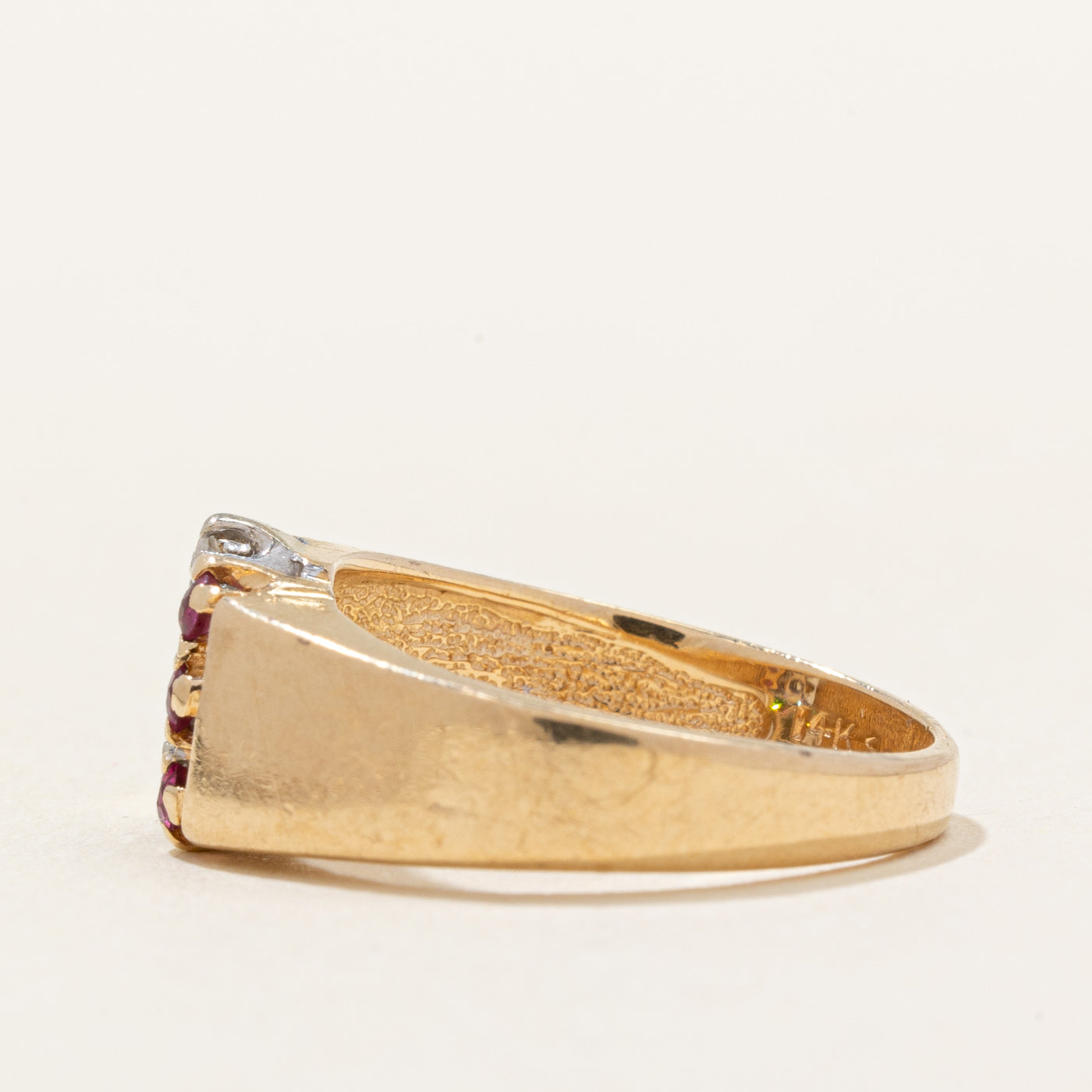 Birks' Ruby & Diamond Ring | 0.06ctw, 0.03ctw | SZ 4.5 |