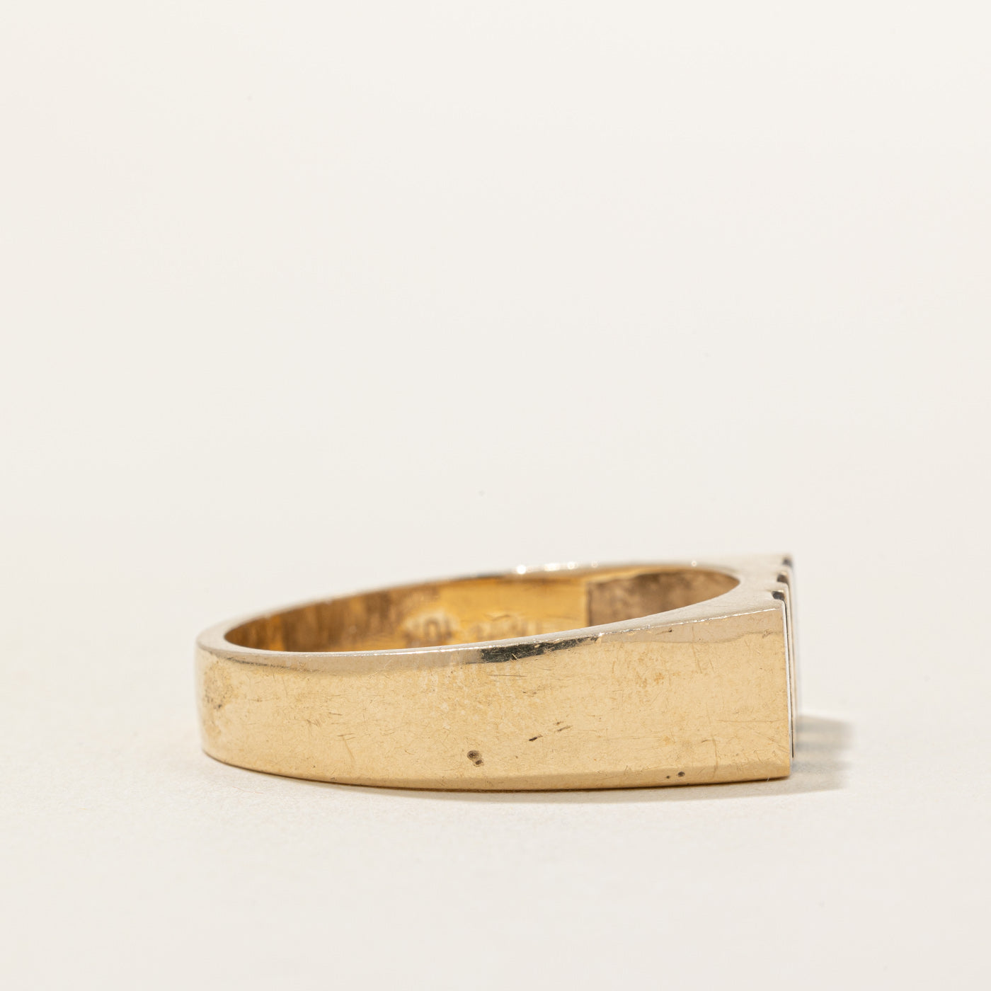 Black Onyx Inlay Ring | 1.00ctw | SZ 12.5 |