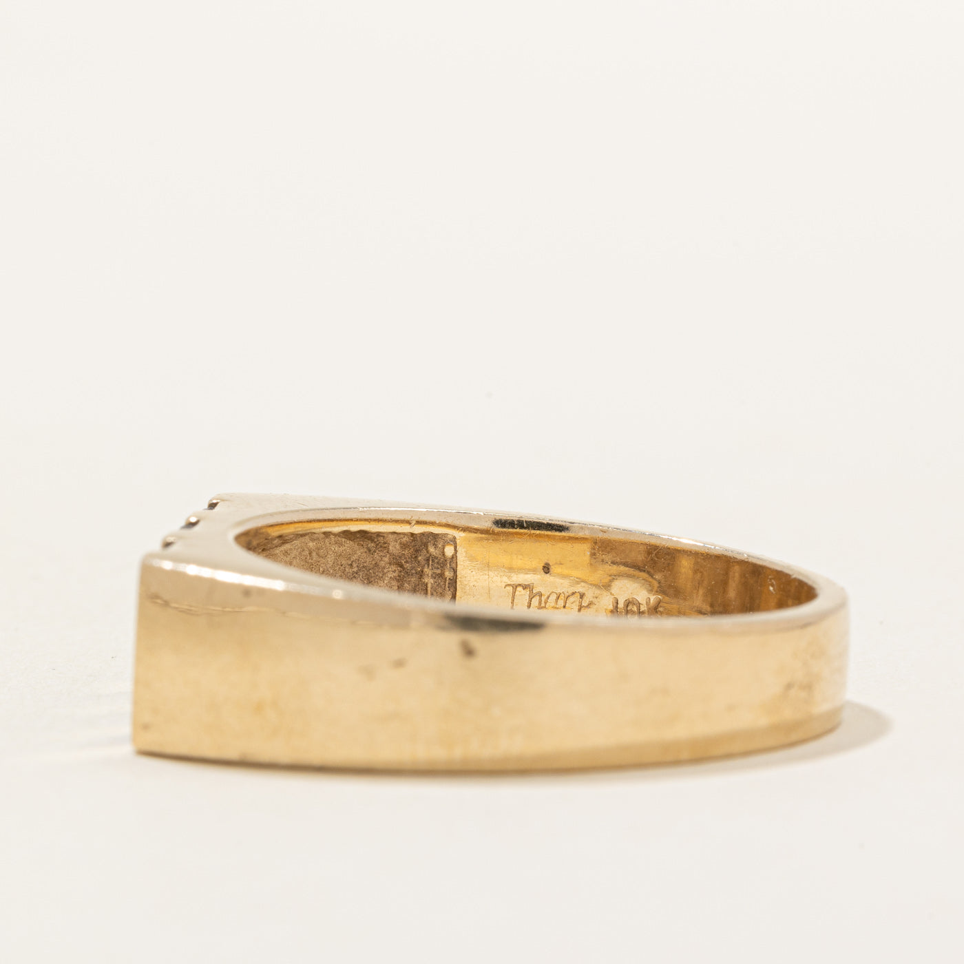 Black Onyx Inlay Ring | 1.00ctw | SZ 12.5 |