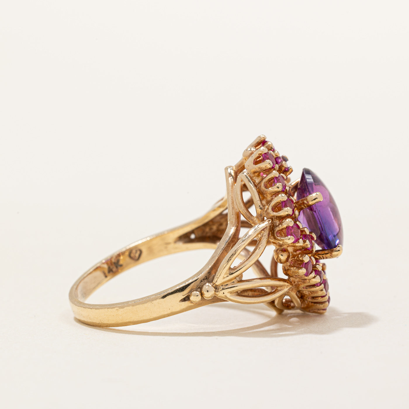 Synthetic Sapphire & Ruby Cocktail Ring | 3.00ct, 0.60ctw | SZ 8.25 |