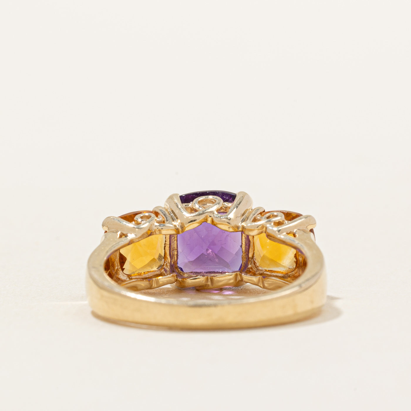 Amethyst & Citrine Cocktail Ring | 1.85ct, 1.50ctw | SZ 6 |
