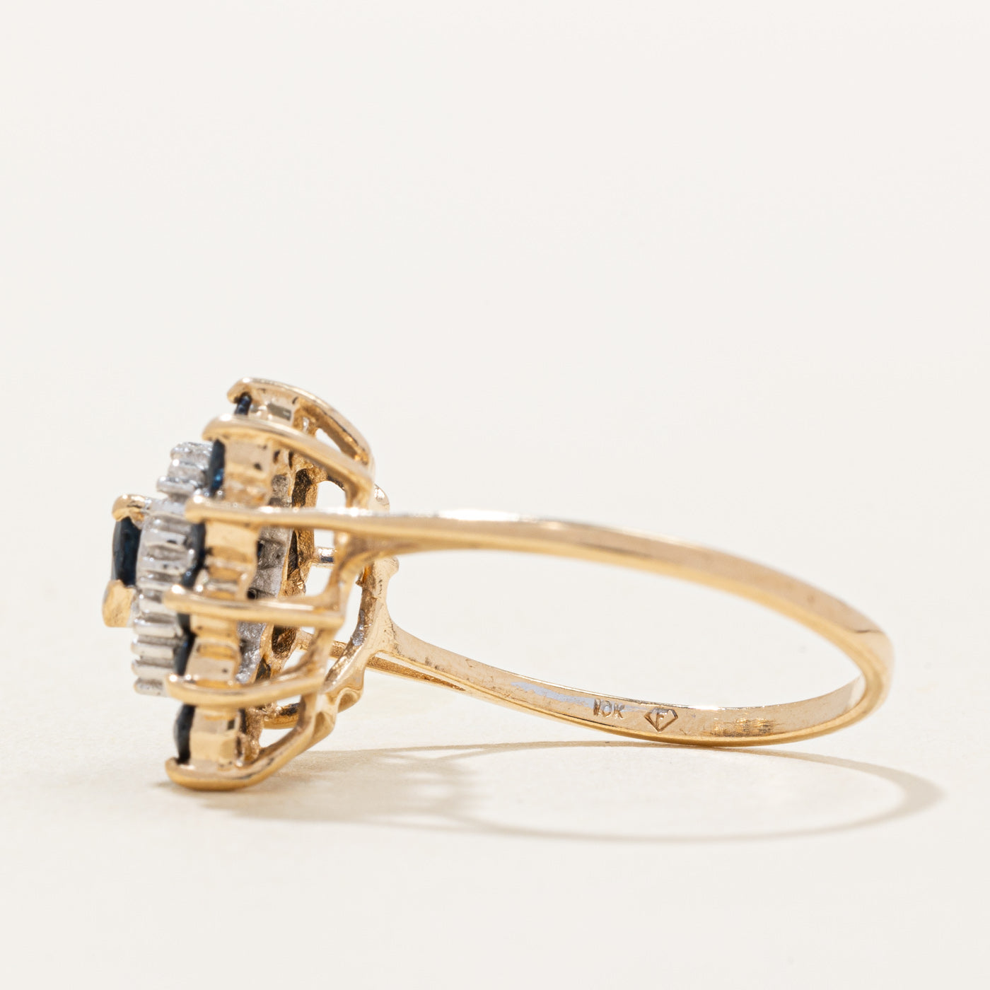 Sapphire & Diamond Cocktail Ring | 0.80ctw, 0.04ctw | SZ 7 |