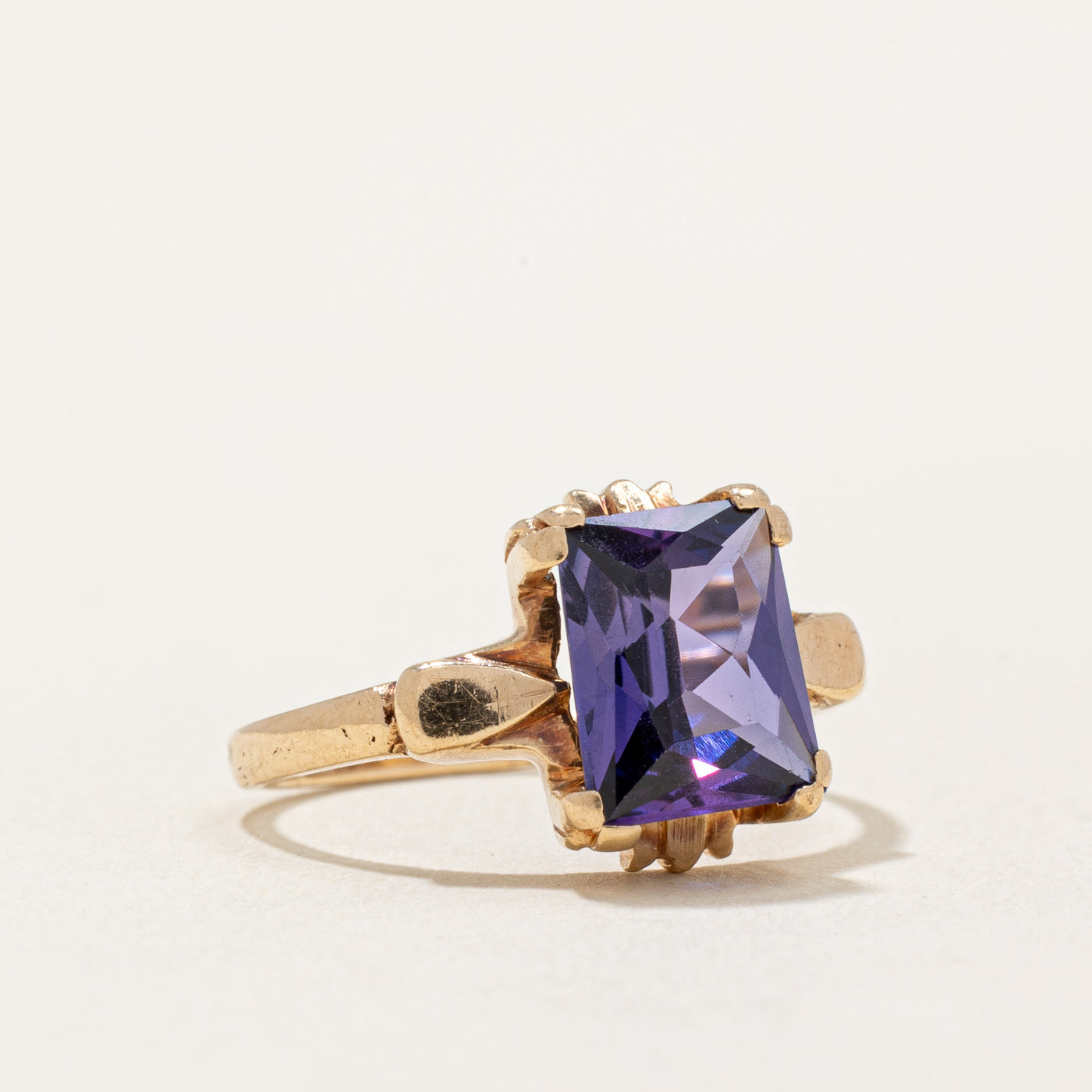 Synthetic Purple Sapphire Cocktail Ring | 2.00ct | SZ 4.25 |