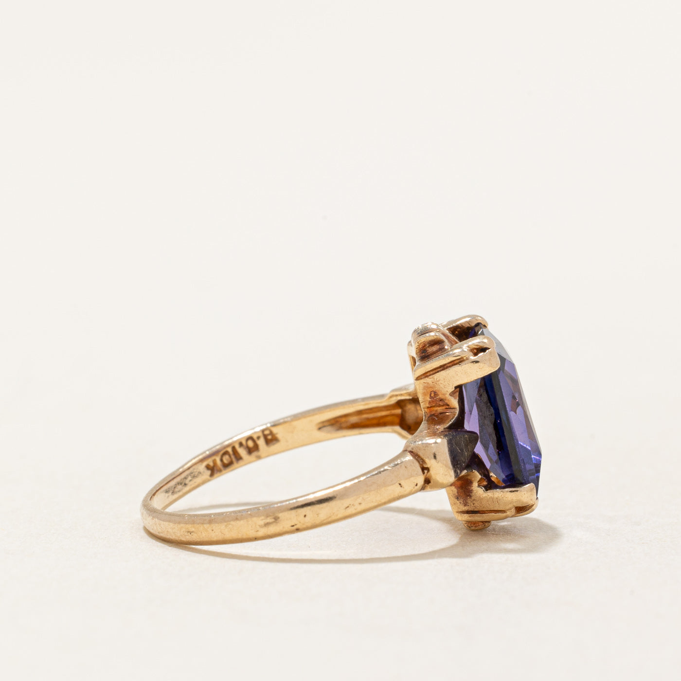 Synthetic Purple Sapphire Cocktail Ring | 2.00ct | SZ 4.25 |