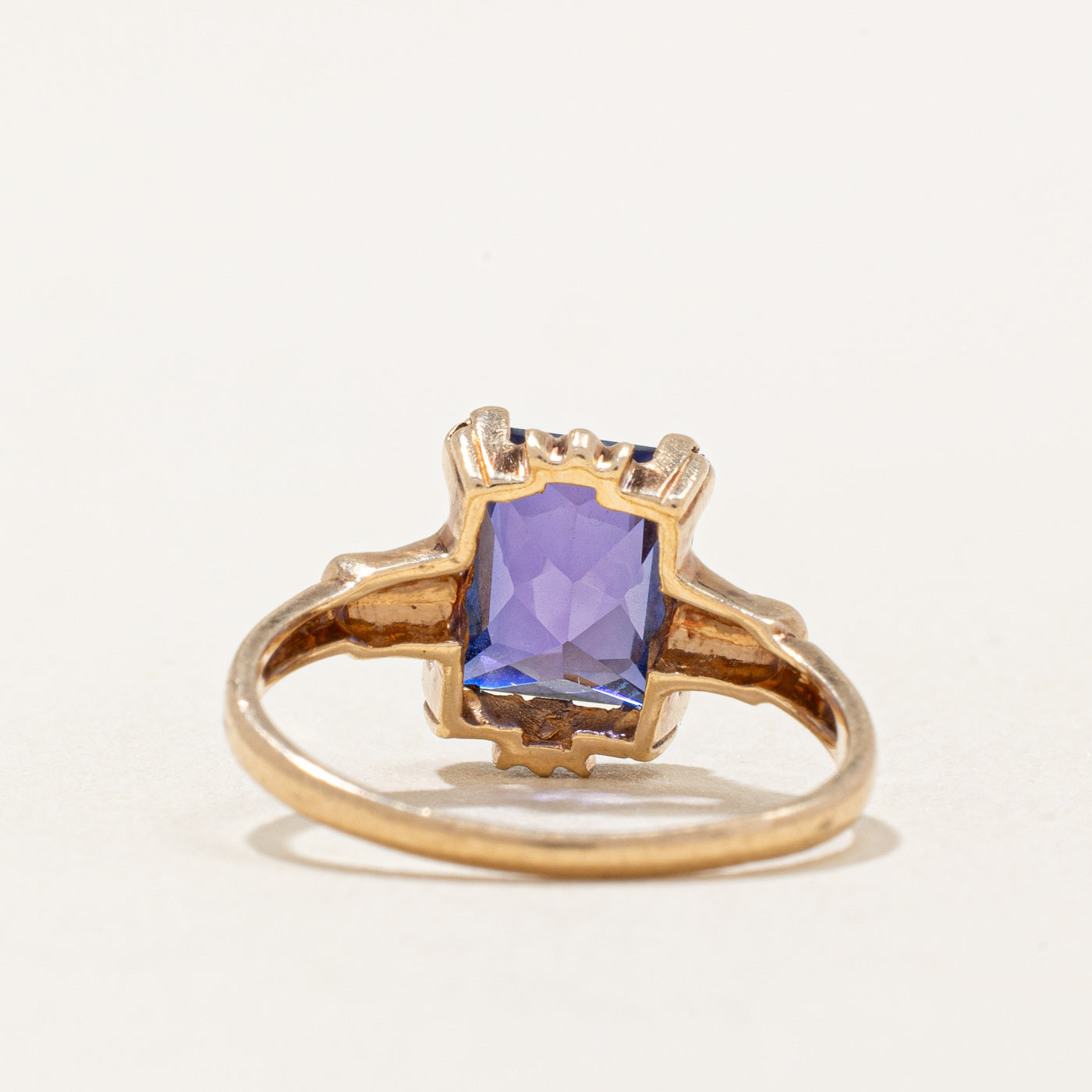 Synthetic Purple Sapphire Cocktail Ring | 2.00ct | SZ 4.25 |
