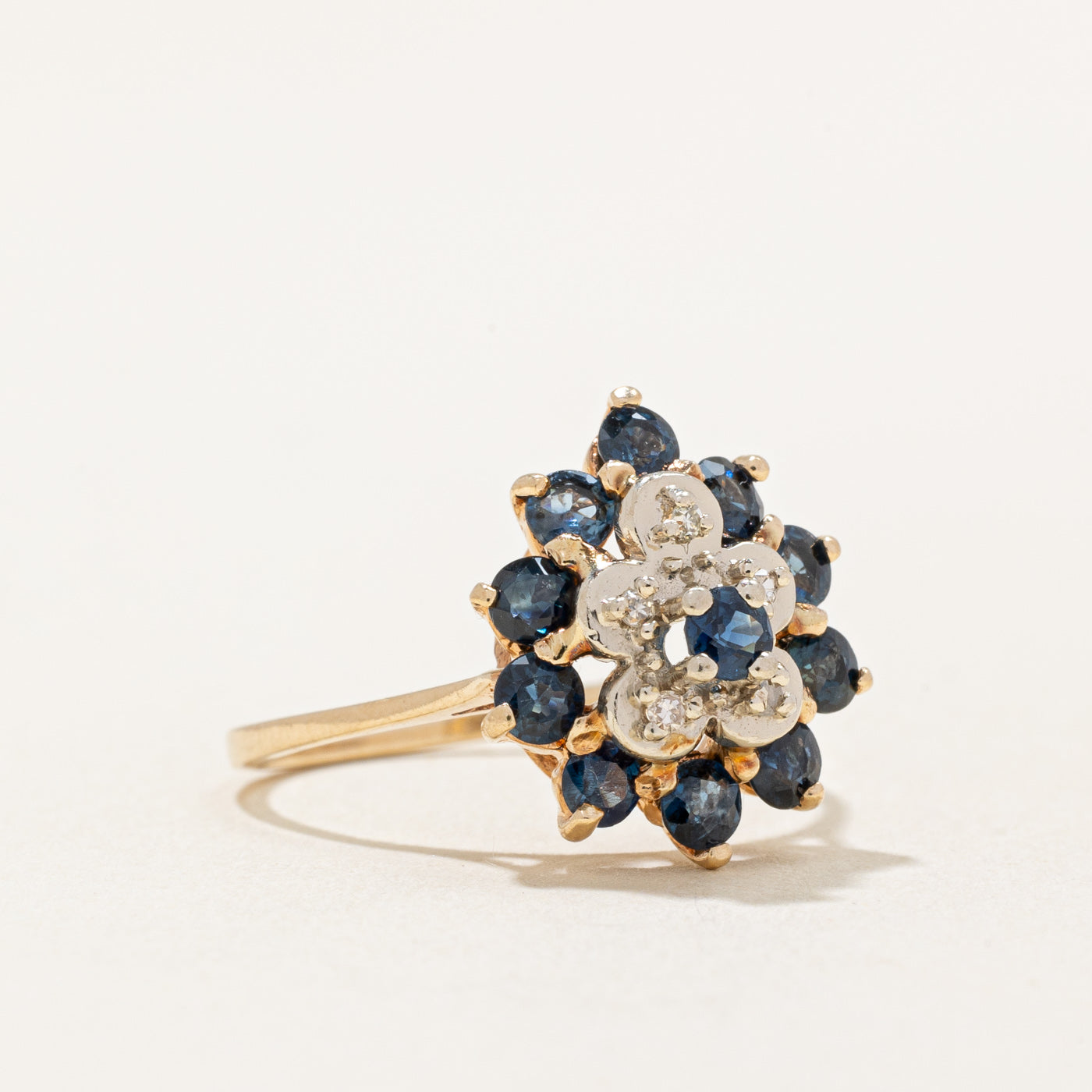 Sapphire & Diamond Cocktail Ring | 0.75ctw, 0.03ctw | SZ 6 |