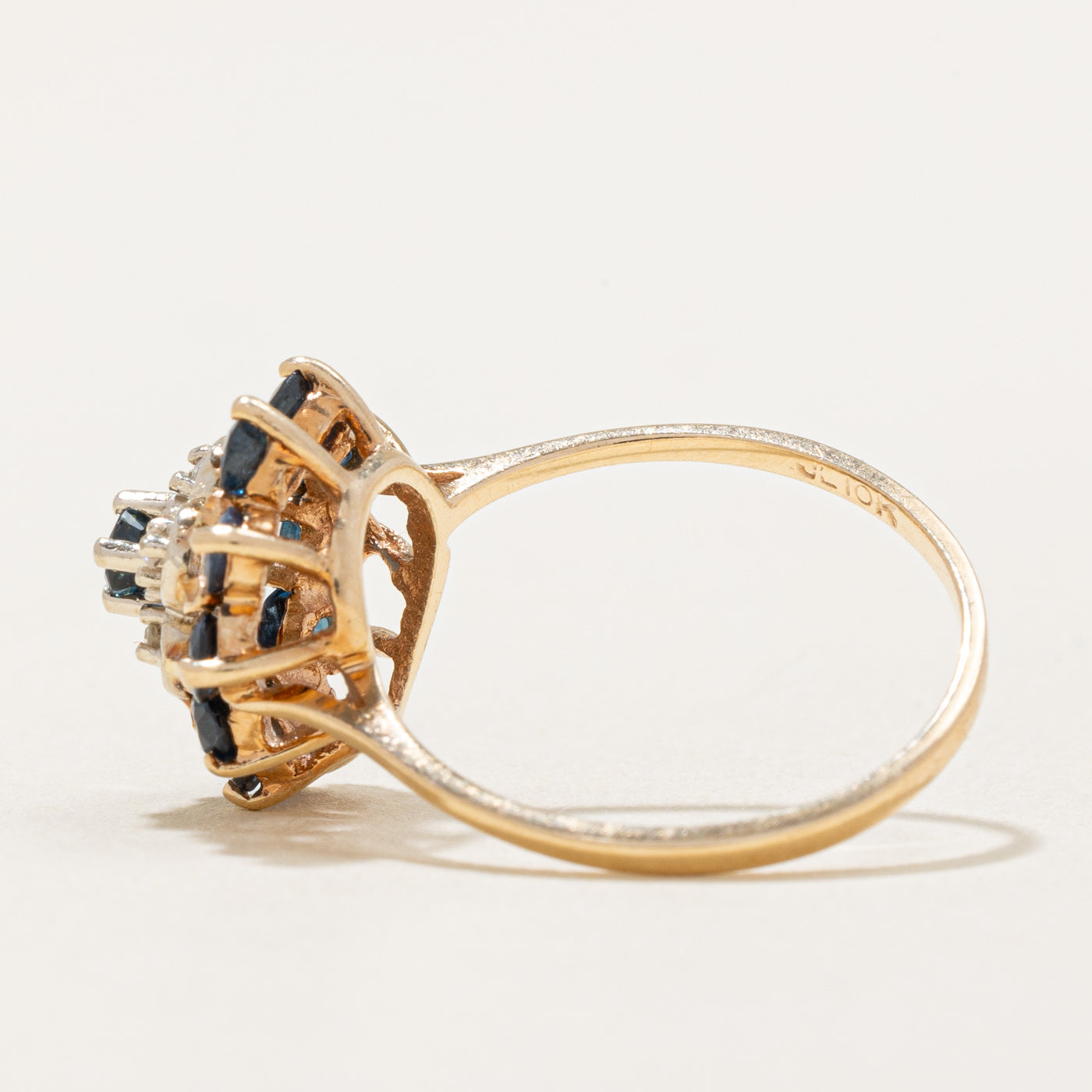 Sapphire & Diamond Cocktail Ring | 0.75ctw, 0.03ctw | SZ 6 |