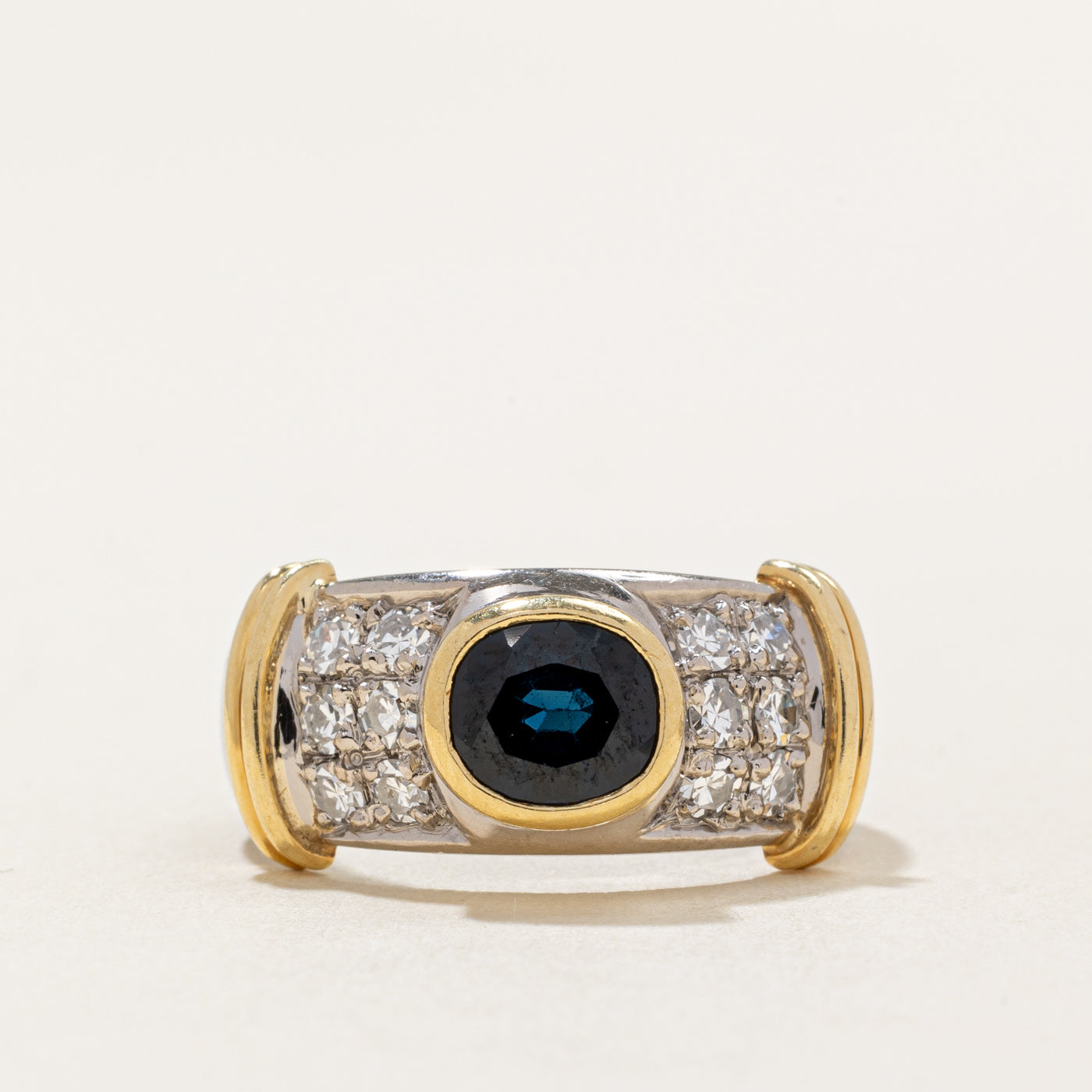 Sapphire & Diamond Cocktail Ring | 1.35ct, 0.36ctw | SZ 6.5 |