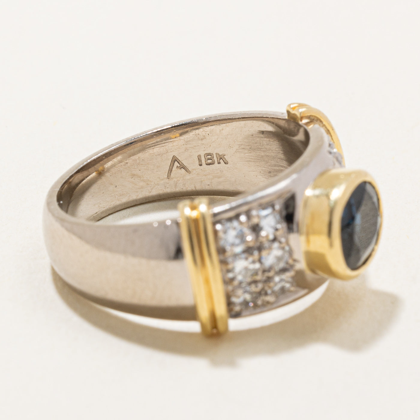 Sapphire & Diamond Cocktail Ring | 1.35ct, 0.36ctw | SZ 6.5 |