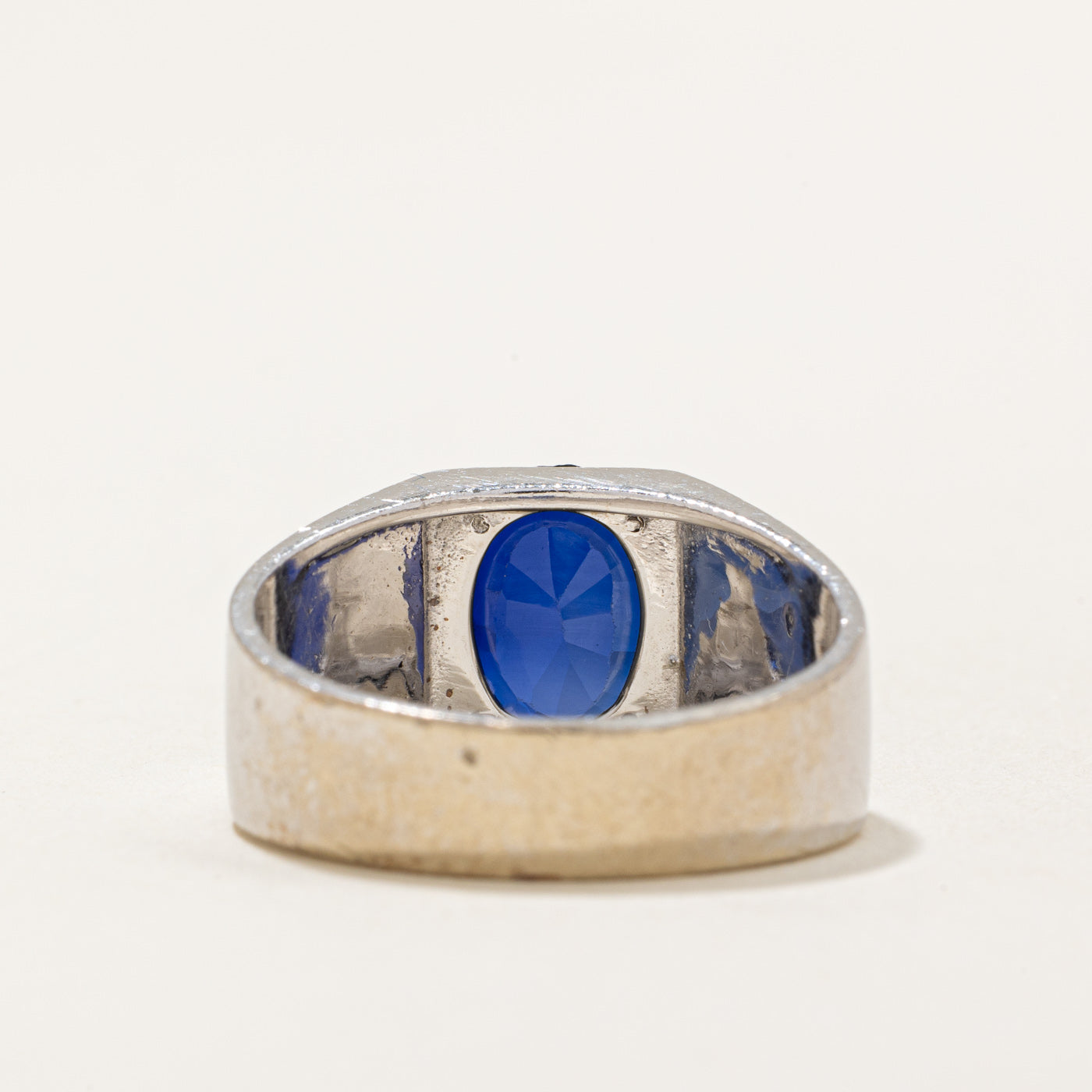 Synthetic Sapphire Ring | 2.56ct | SZ 9 |