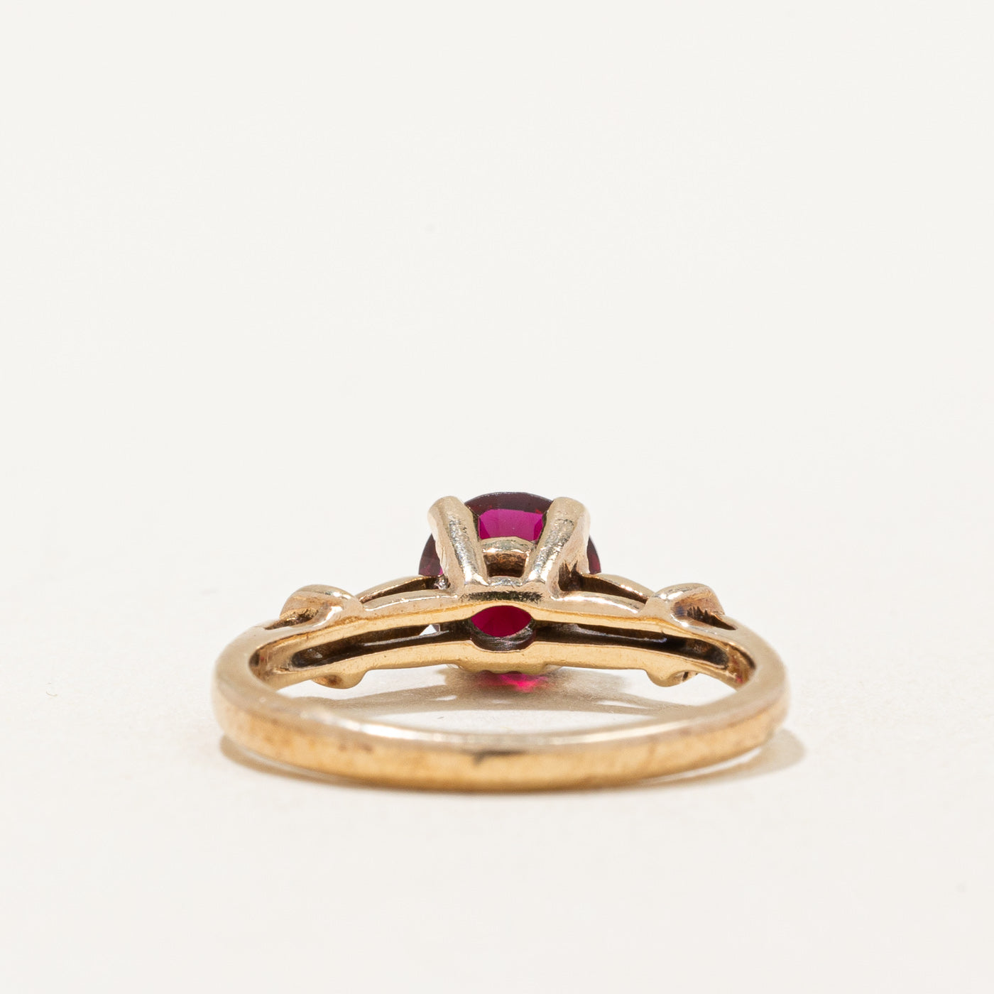 Synthetic Ruby Ring | 0.80ct | SZ 3.75 |
