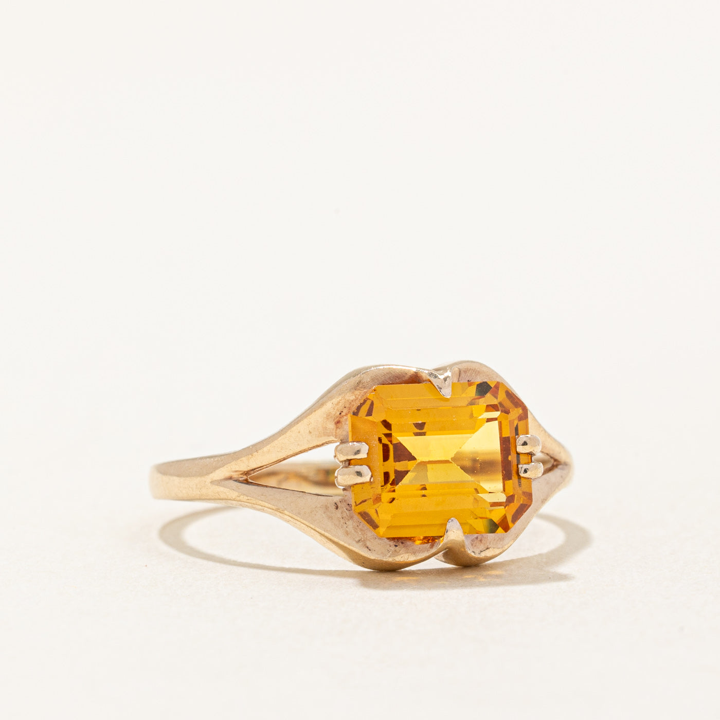 Synthetic Yellow Sapphire Cocktail Ring | 2.25ct | SZ 7.5 |