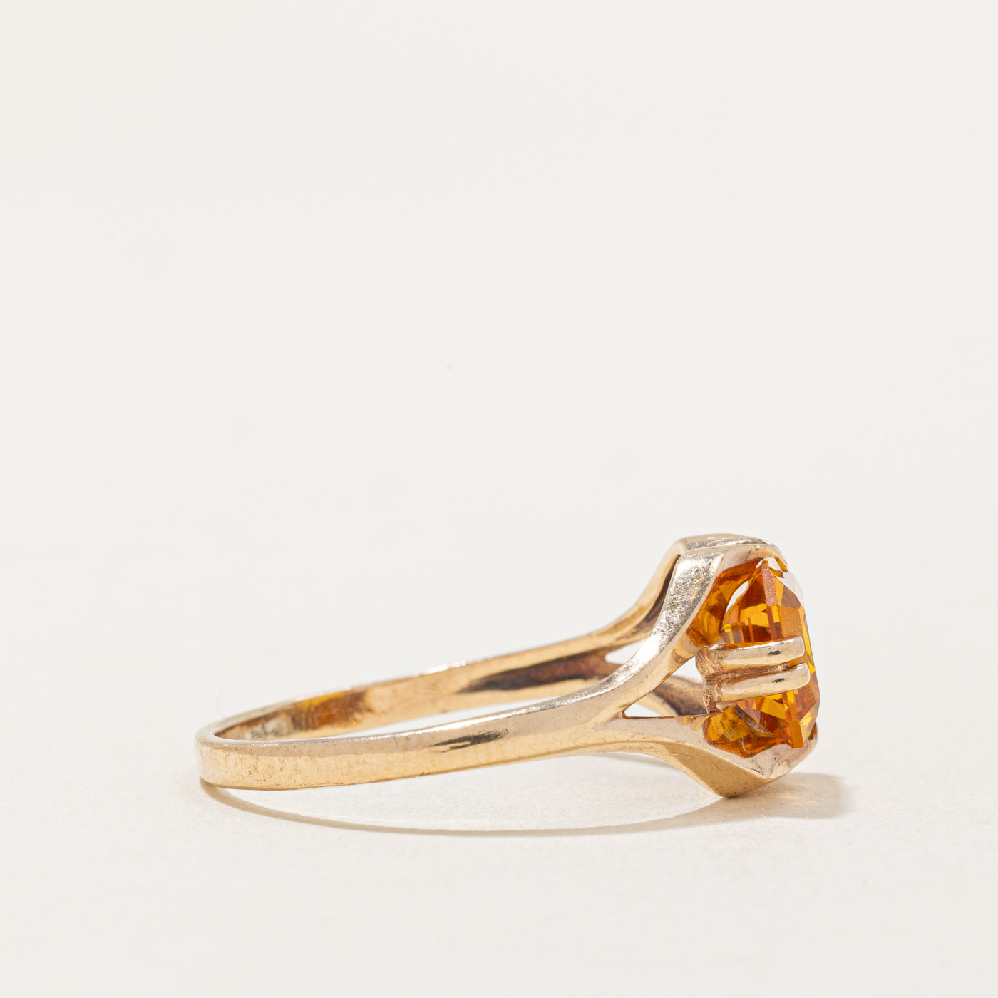 Synthetic Yellow Sapphire Cocktail Ring | 2.25ct | SZ 7.5 |