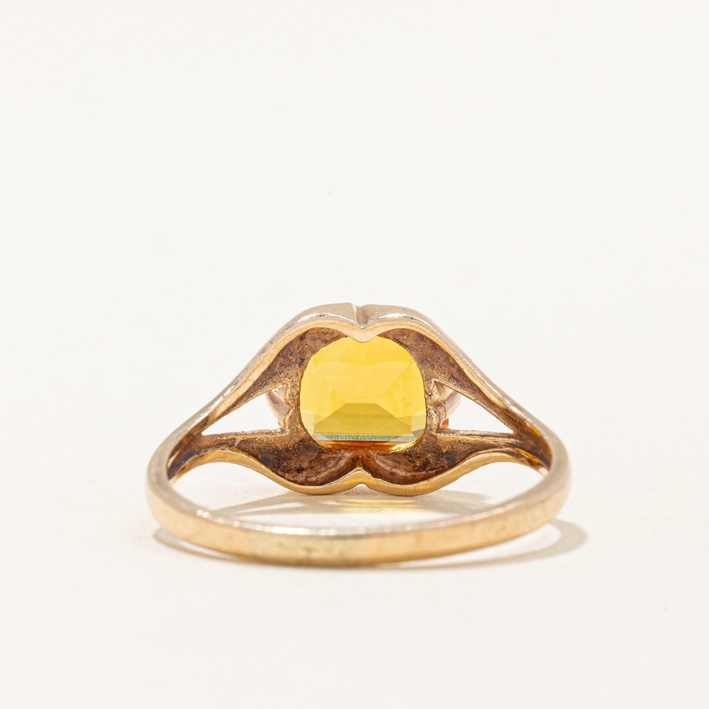 Synthetic Yellow Sapphire Cocktail Ring | 2.25ct | SZ 7.5 |