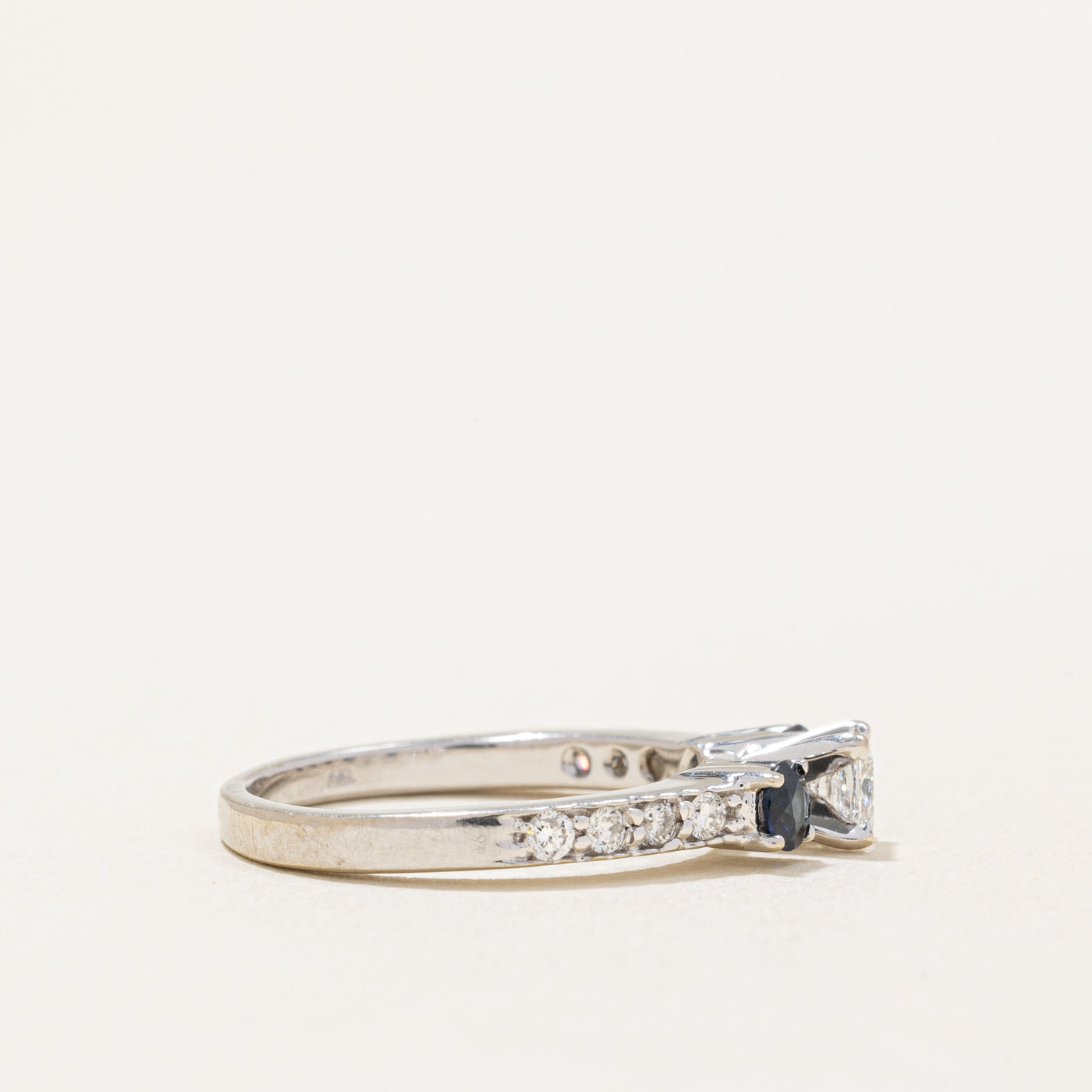 Diamond & Sapphire Ring | 0.32ctw, 0.28ctw | SZ 5.5 |
