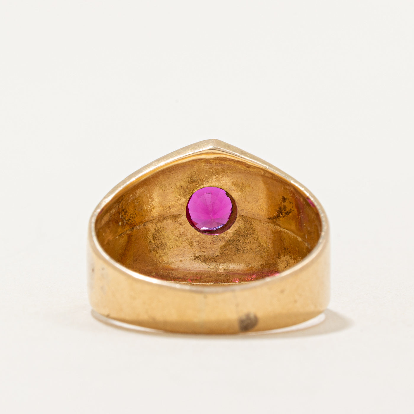 Synthetic Ruby Cocktail Ring | 0.50ct | SZ 8.25 |