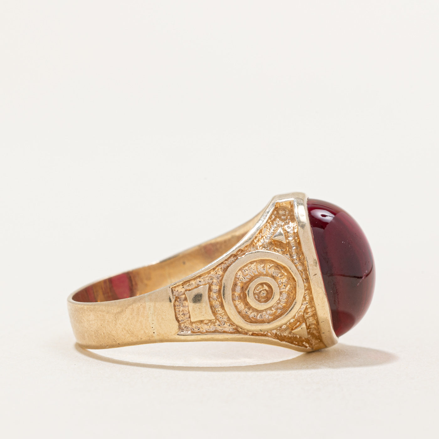 Synthetic Ruby Cocktail Ring | 5.50ct | SZ 10.25 |