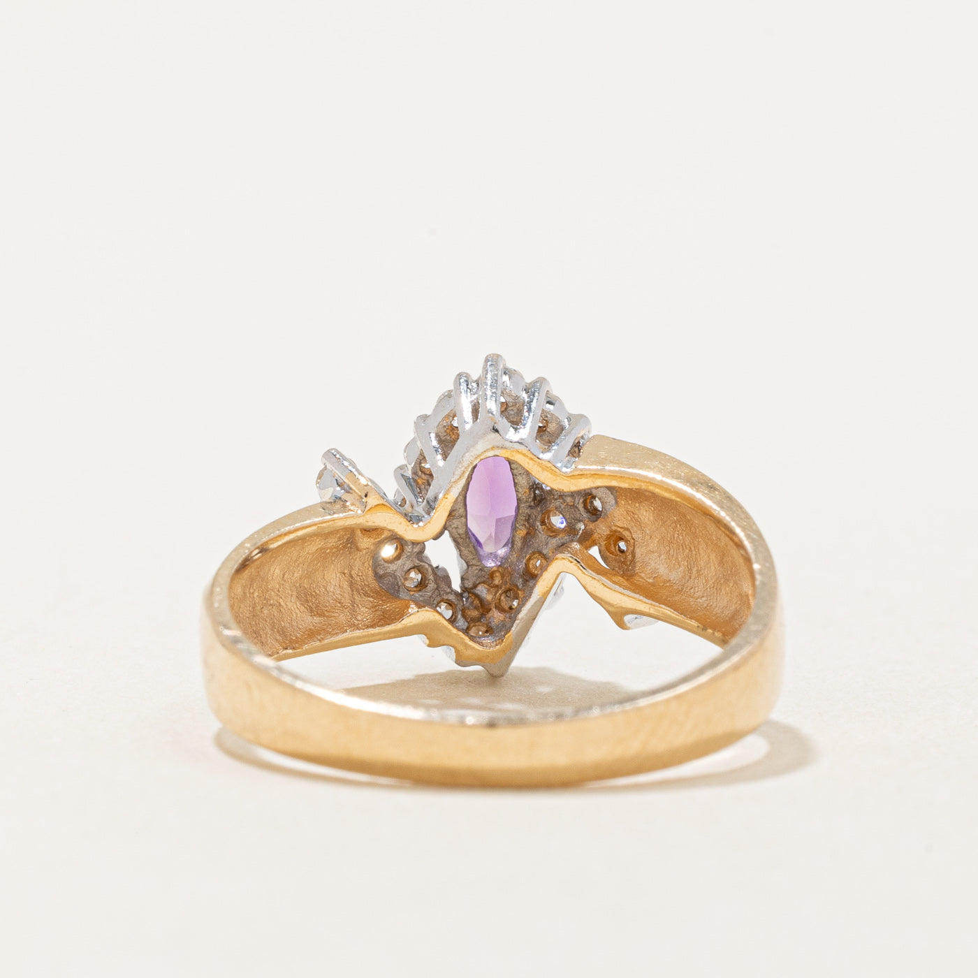 Diamond Halo & Amethyst Ring | 0.18ctw, 0.17ct | SZ 6.5 |